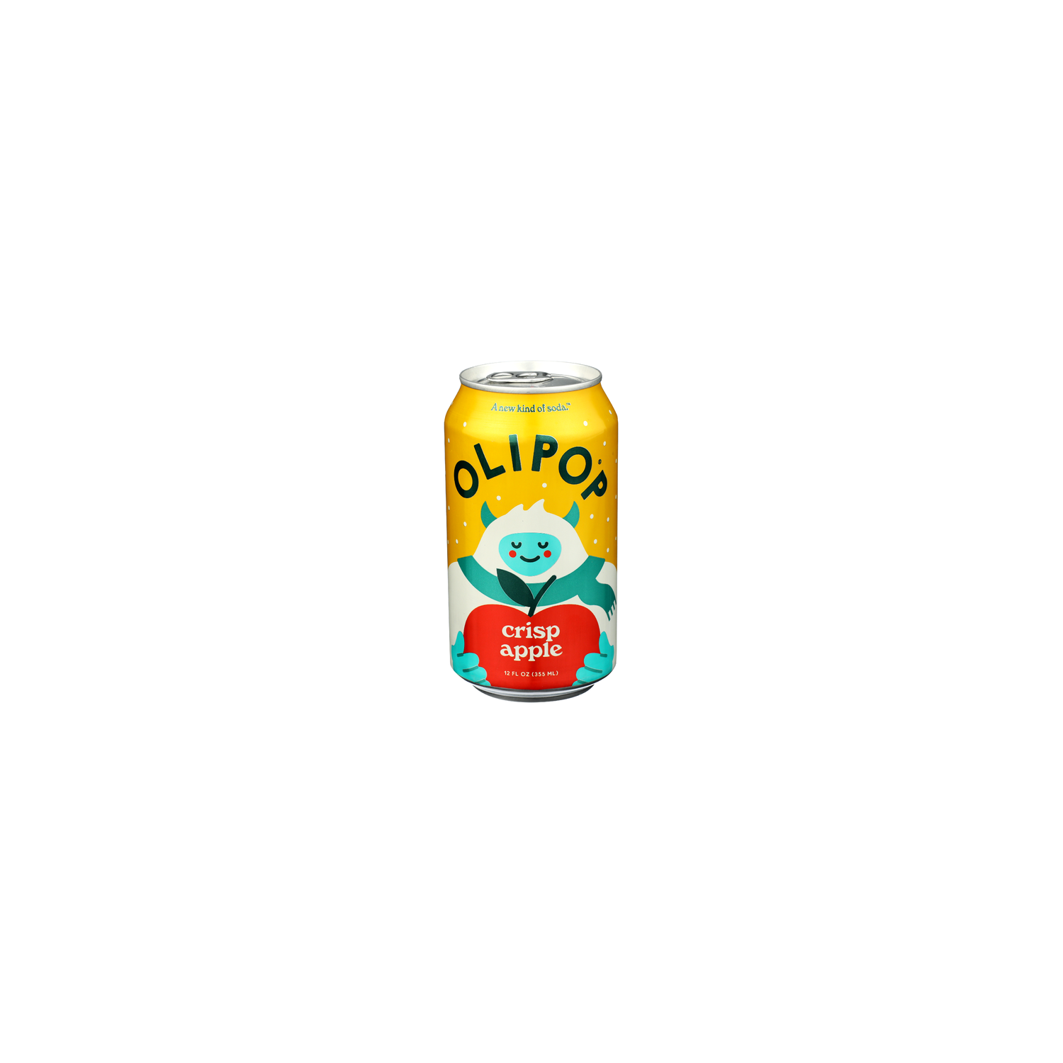 Olipop Crisp Apple Sparkling Soda - 12 Fluid Ounce Image 1 of 4