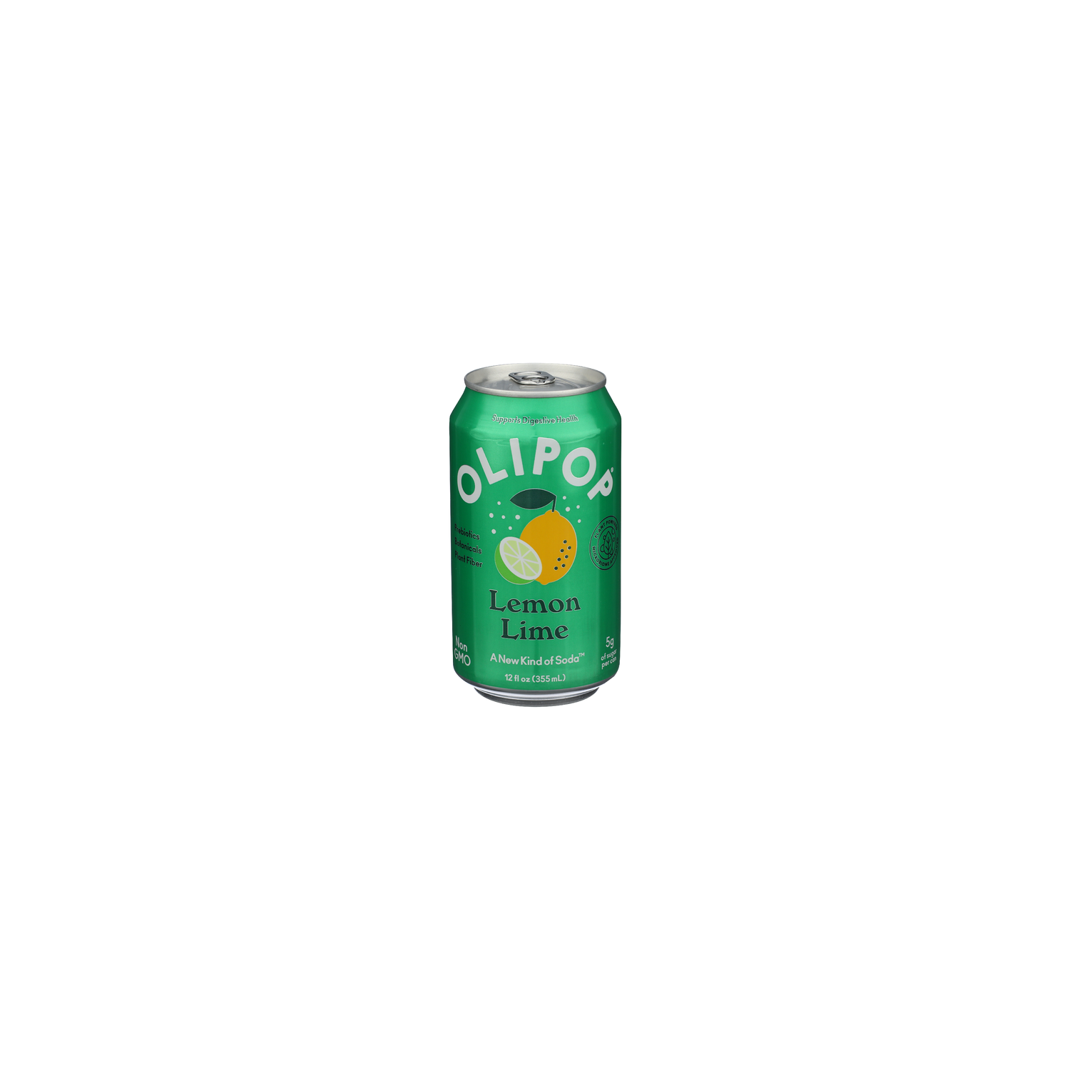 Olipop Lemon Lime A New Kind Of Soda - 12 Fluid Ounce Image 1 of 4
