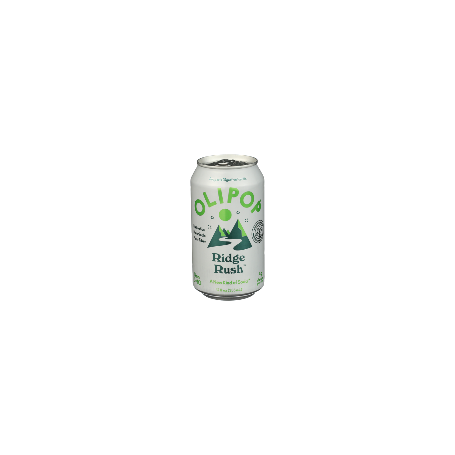 OLIPOP Prebiotic Ridge Rush Soda Pop - 12 Fluid Ounce Image 1 of 4