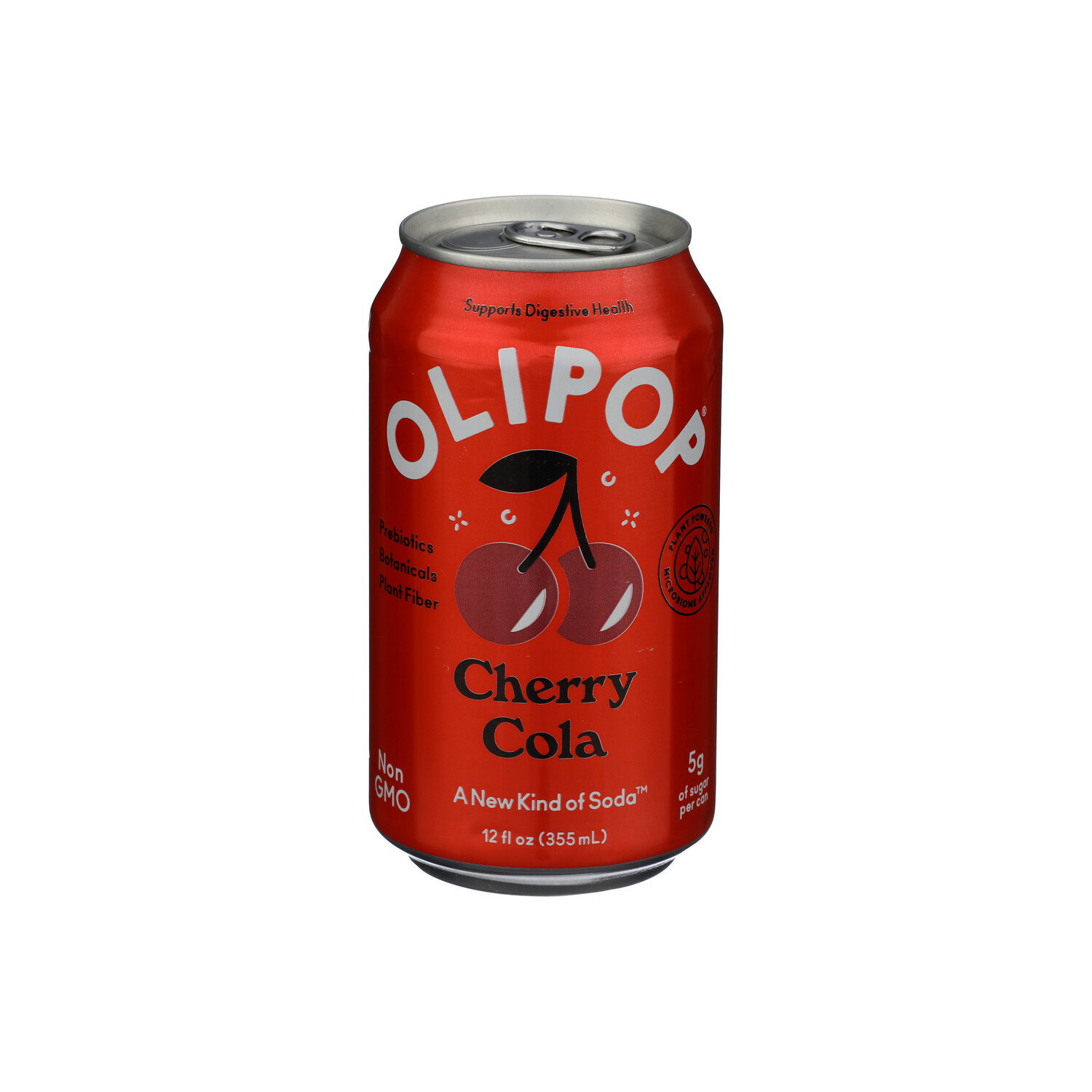OLIPOP Prebiotic Cherry Cola Soda Pop - 12 Fluid Ounce Image 1 of 4