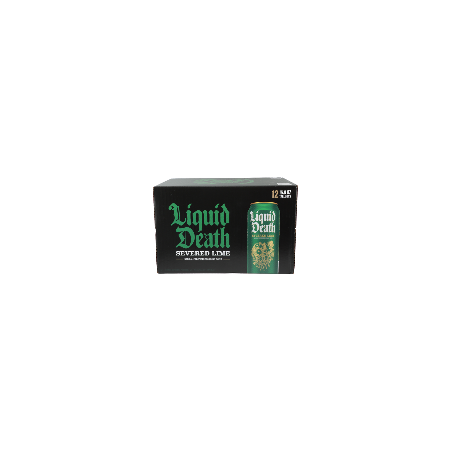 Liquid Death Severed Lime Naturally Flavored Sparkling Water - 16.9 Ounce - 12 Count Image 1 of 4