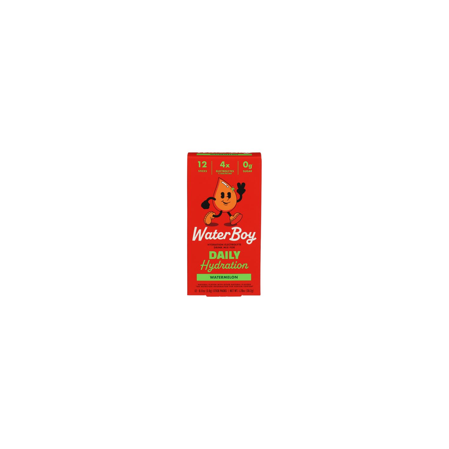 Waterboy Daily Hydration Watermelon - 0.111 Ounce - 12 Count Image 1 of 3