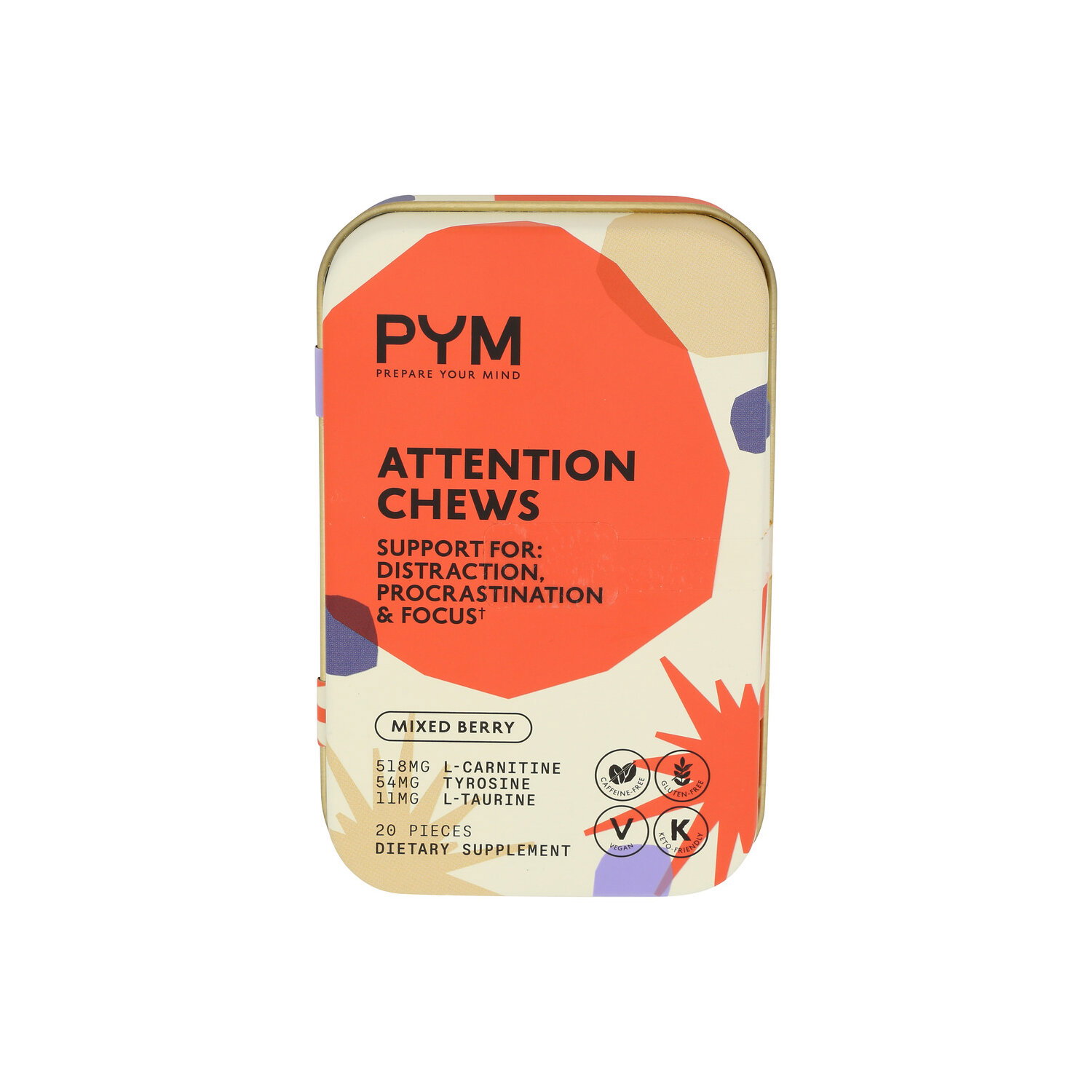 Pym Mixed Berry Attention Chews - 20 Count Image 1 of 2