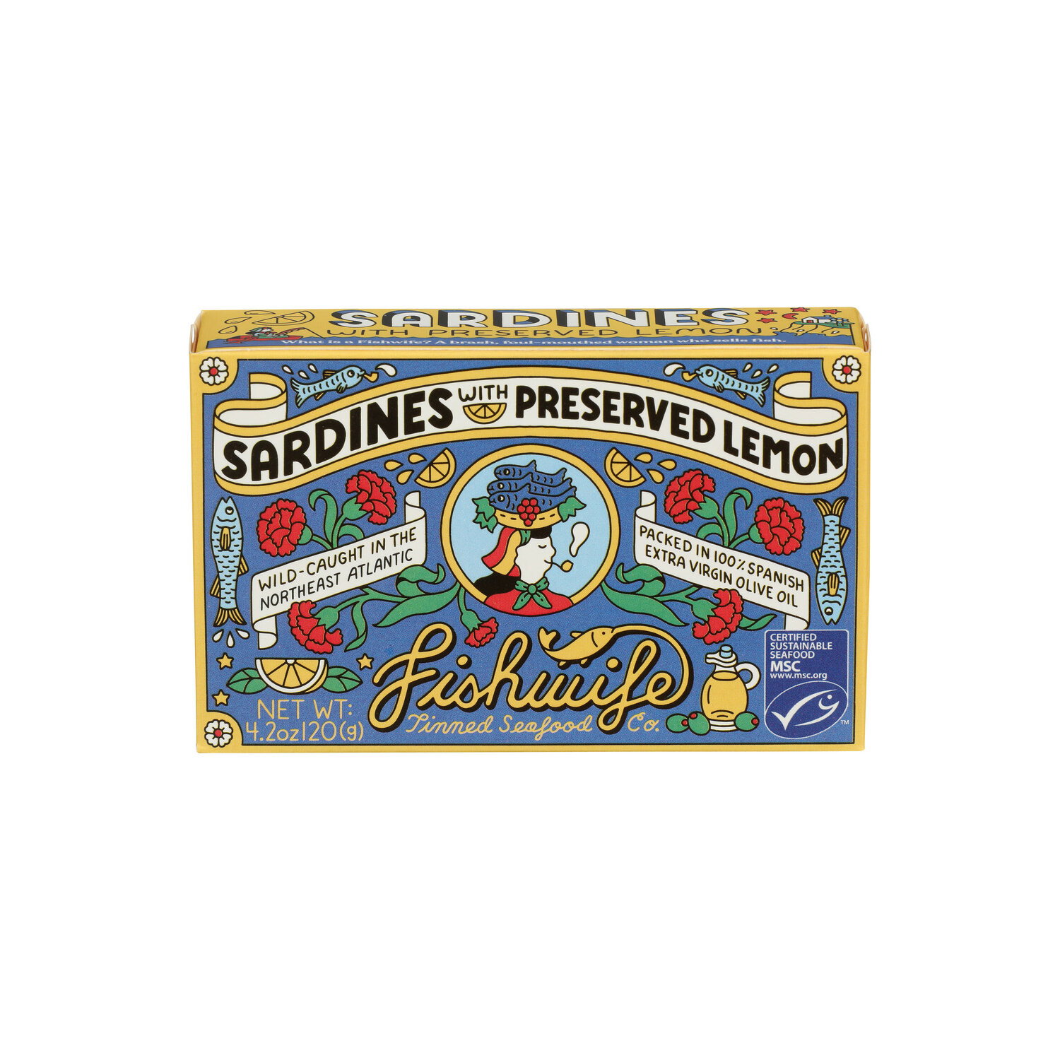 Fishwife Tinned Seafood CO. Sardines With Preserved Lemon - 4.2 Ounce Image 1 of 4