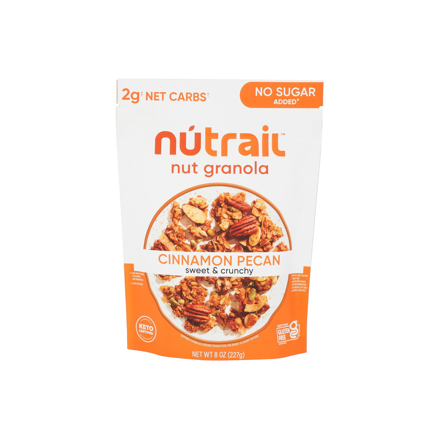 Nutrail Cinnamon Pecan Granola Keto Nut - 8 Ounce Image 1 of 4