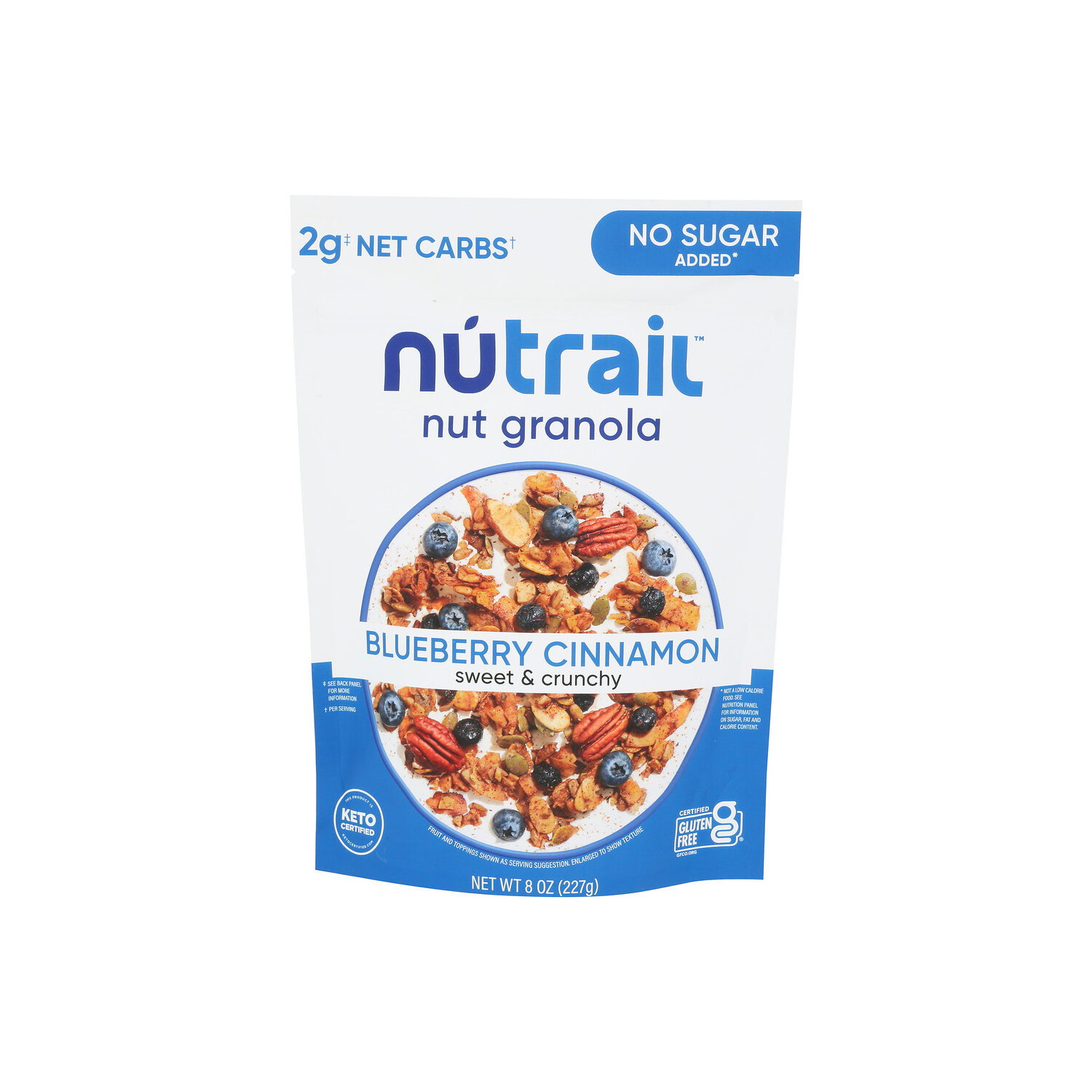 Nutrail Blueberry Cinnamon Granola Keto Nut - 8 Ounce Image 1 of 4