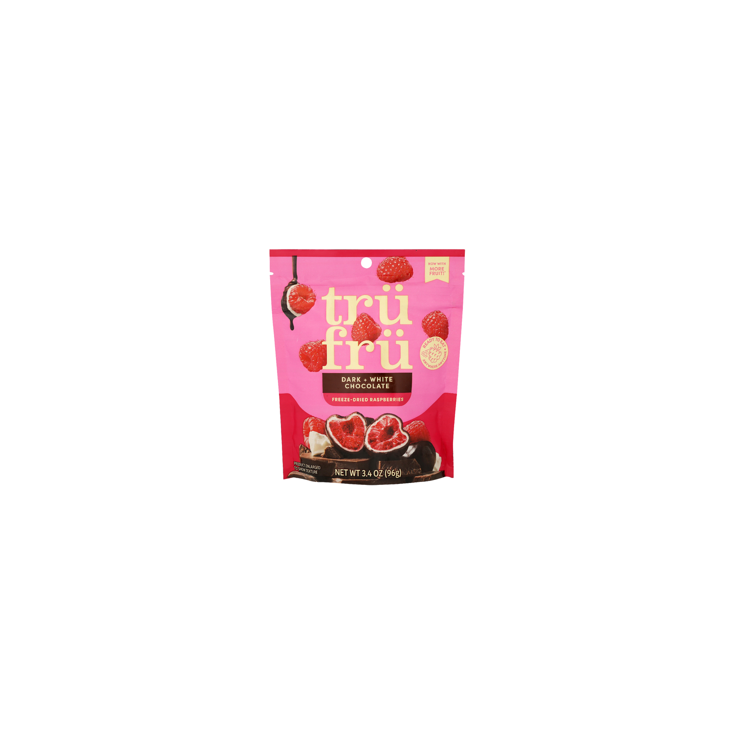 Tru Fru Freeze Dried Raspberries in Dark & White Chocolate - 3.4 Ounce Image 1 of 4