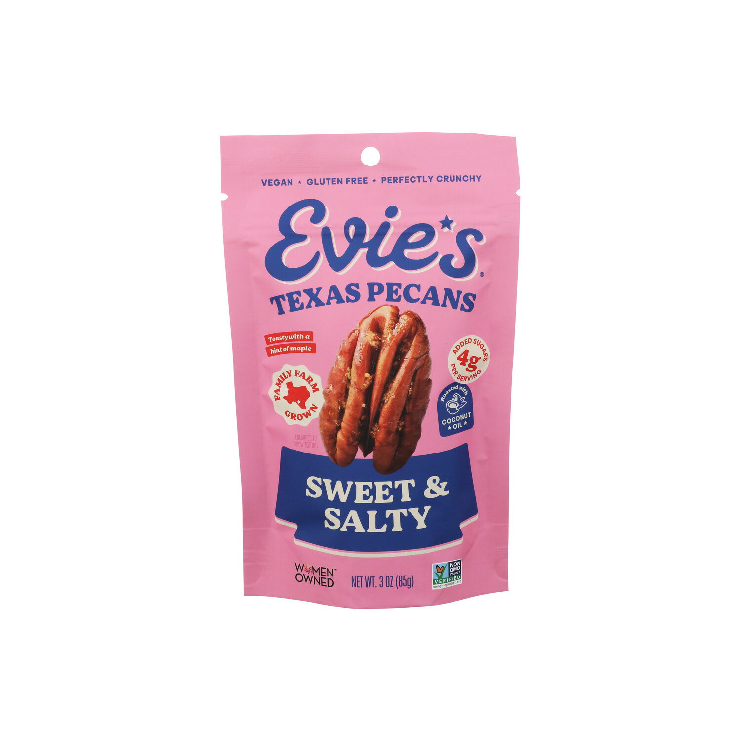 EVIE's Snacks Sweet & Salty Pecans - 3 Ounce Image 1 of 4