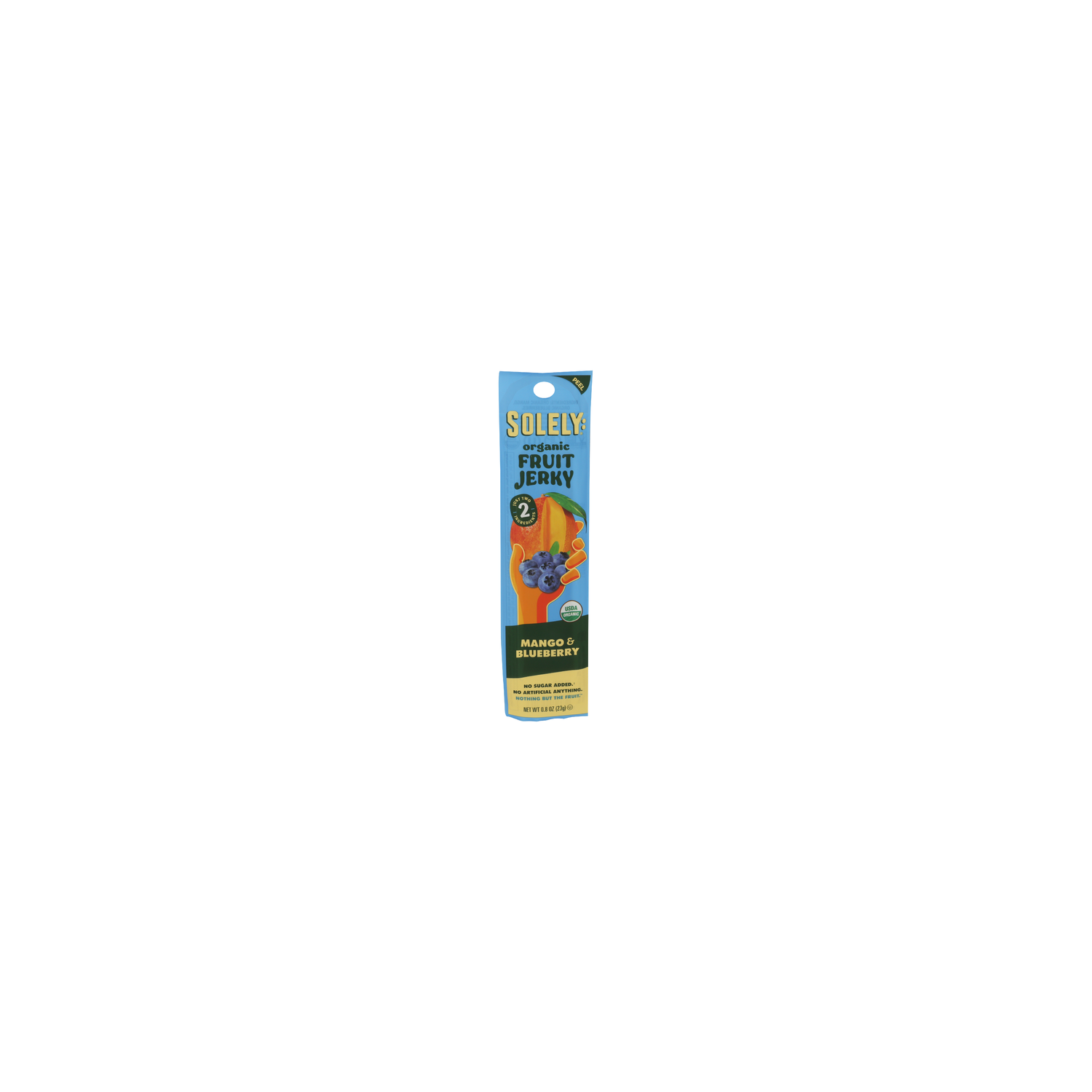 SOLELY Organic Mango & Blueberry Fruit Jerky - 0.8 Ounce Image 1 of 4