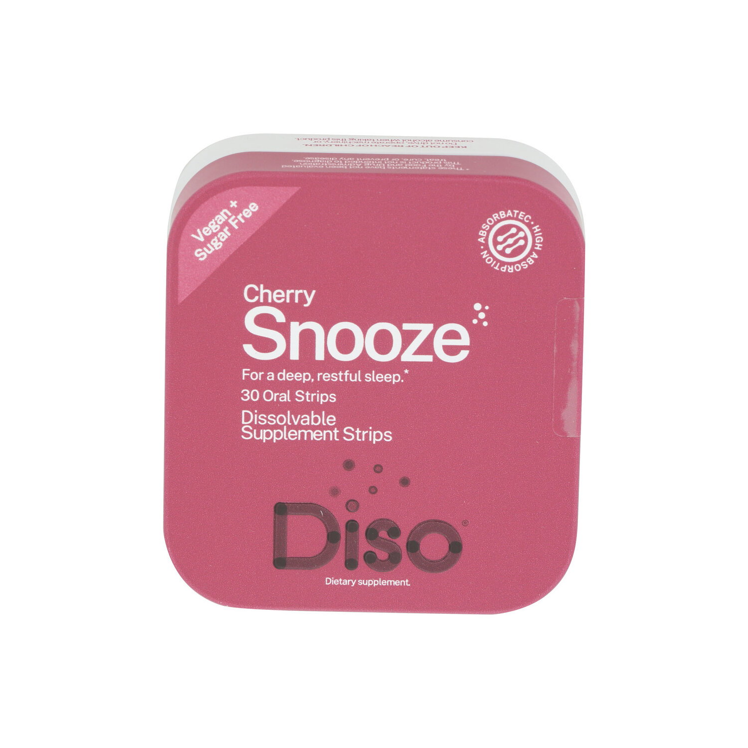 Diso Cherry Snooze Dissolvable Supplement Strips - 30 Count Image 1 of 2