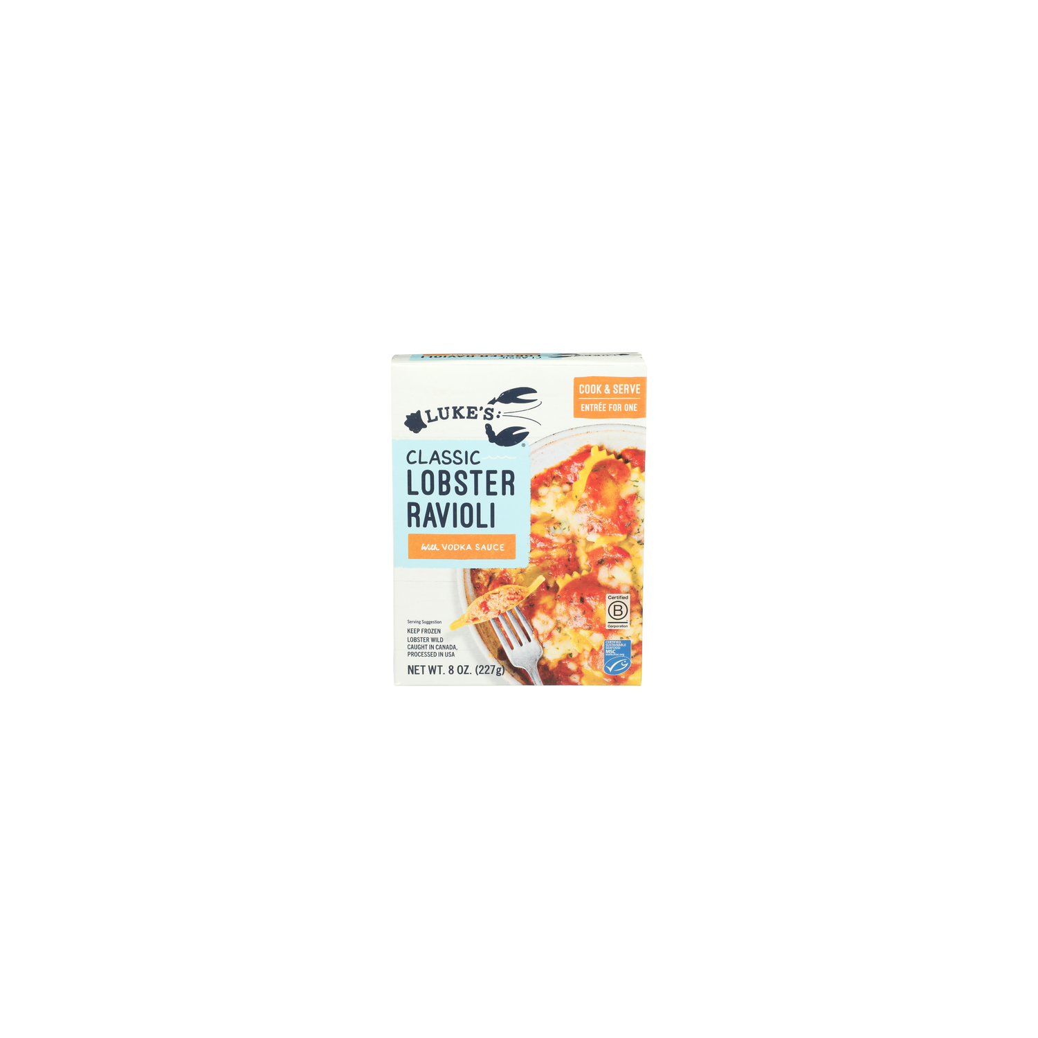 LUKE's Lobster Ravioli With Vodka Sauce Frozen Classic - 8 Ounce Image 1 of 4