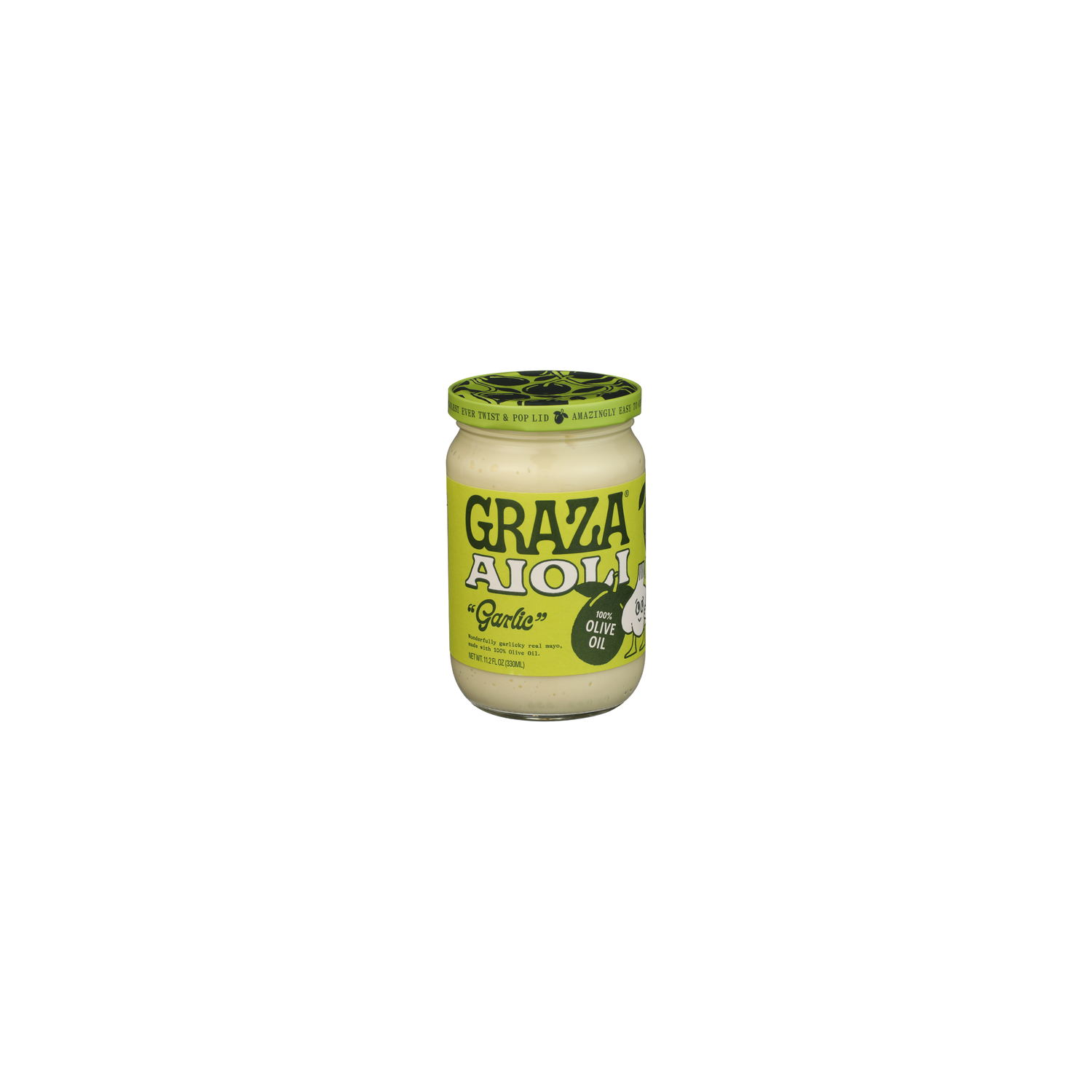 Graza Unscented Garlic Softened Aioli By Jar - 11.2 Fluid Ounce Image 1 of 4