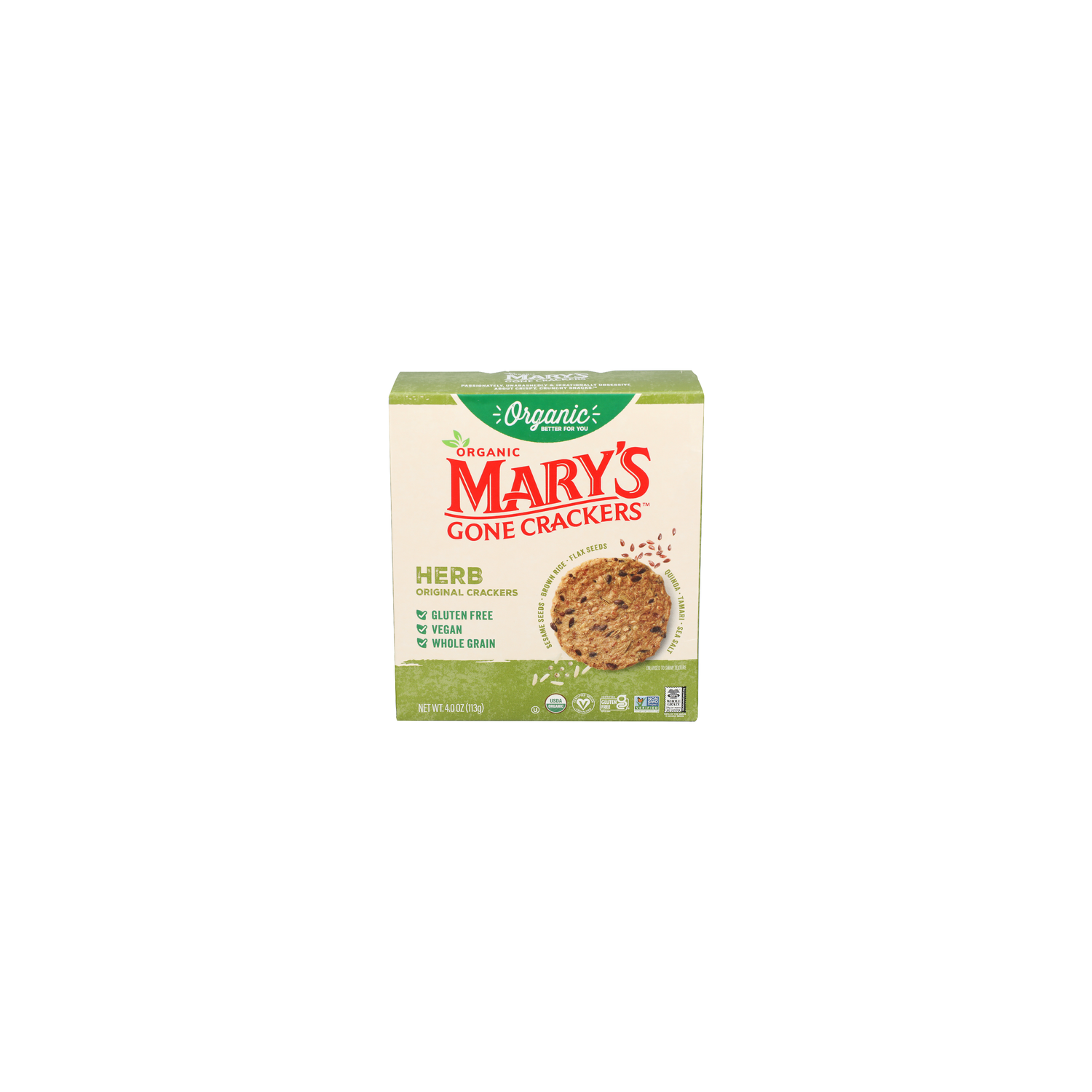 MARY's Gone Crackers Herb Scent Flavor Original - 4 Ounce Image 1 of 4