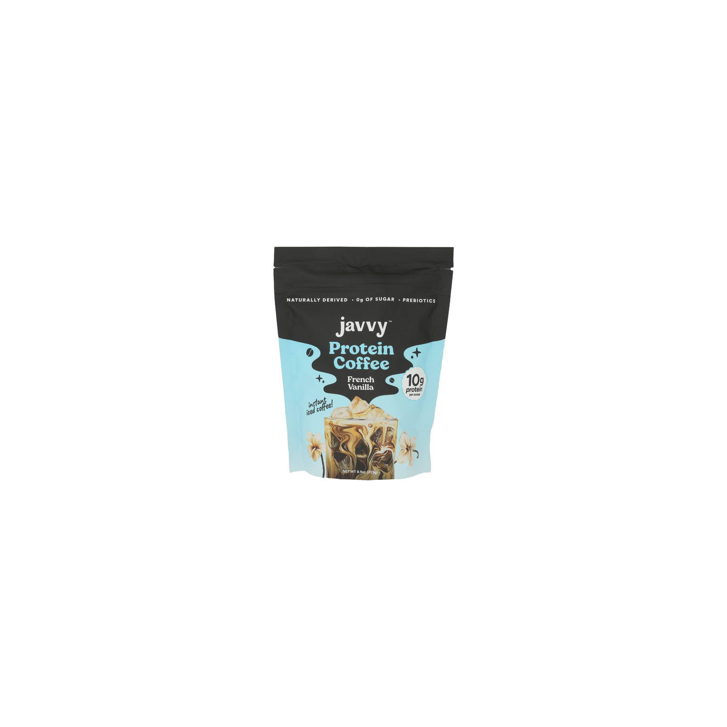 Javvy Coffee French Vanilla Powder Instant Iced With Premium Whey Protein & No Added Sugar - 8.9 Ounce Image 1 of 4