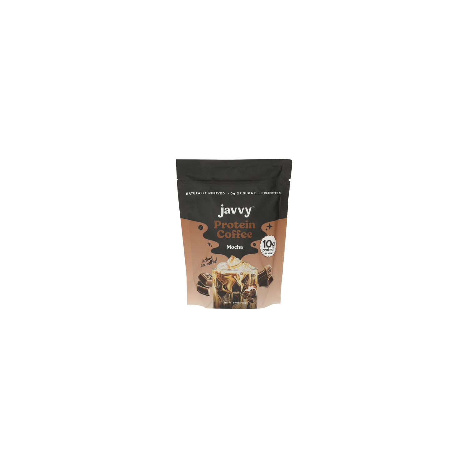 Javvy Coffee Mocha Powder Instant Iced With Premium Whey Protein & No Added Sugar - 8.9 Ounce Image 1 of 4