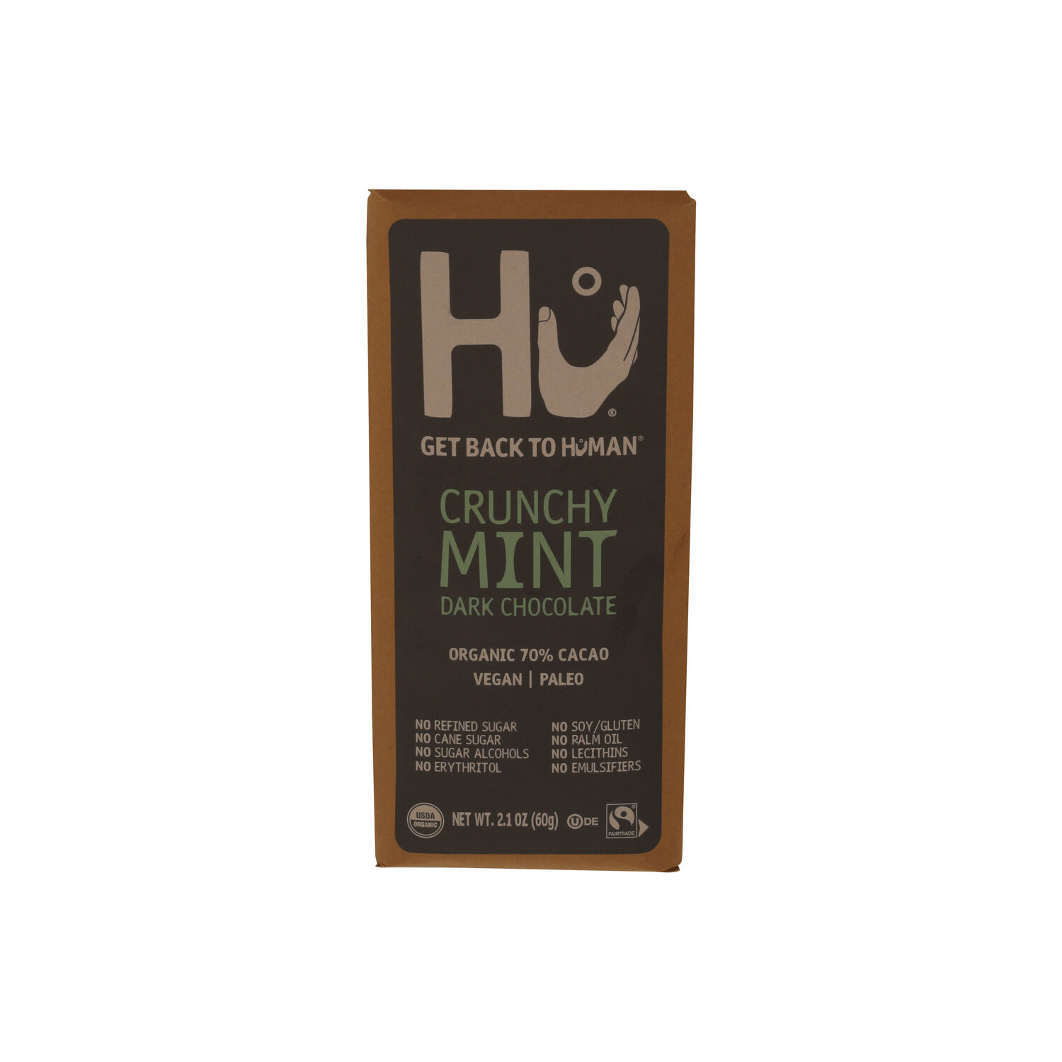Hu Crunchy Mint Dark Chocolate Bar - 2.1 Ounce Image 1 of 4