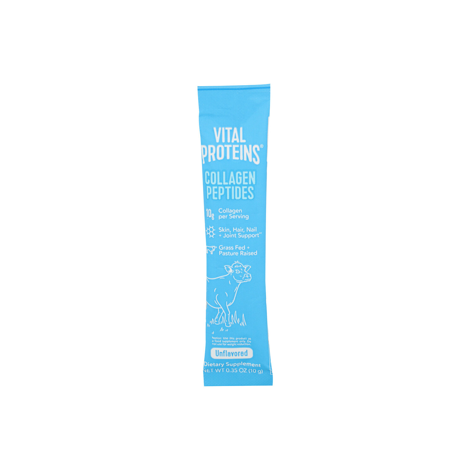 Vital Proteins Unflavored Collagen Peptides Individual Stick Pack - 0.35 Ounce Image 1 of 3