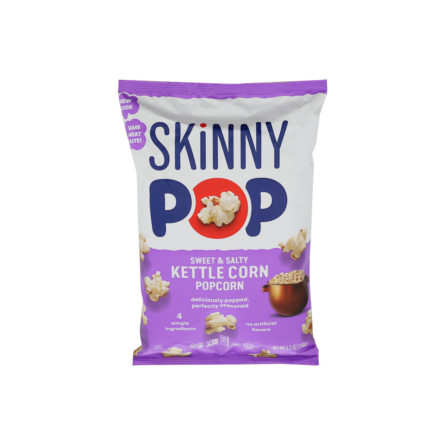 Skinny Pop Sweet And Salty Kettle Popcorn Naturally - 4.4 Ounce Image 1 of 4