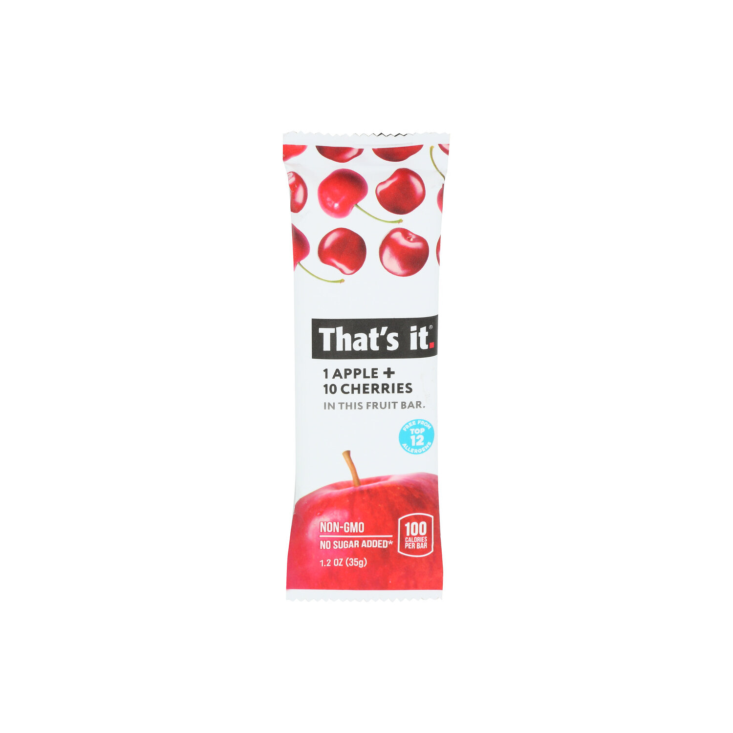 THAT's IT. 1 Apple + 10 Cherries Fruit Bar - 1.2 Ounce Image 1 of 4