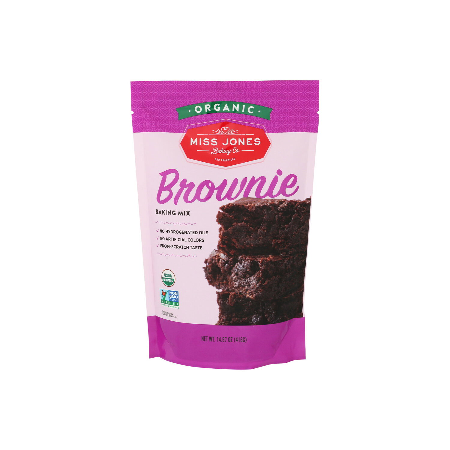 Miss Jones Baking CO. Brownie Mix Organic - 14.67 Ounce Image 1 of 4