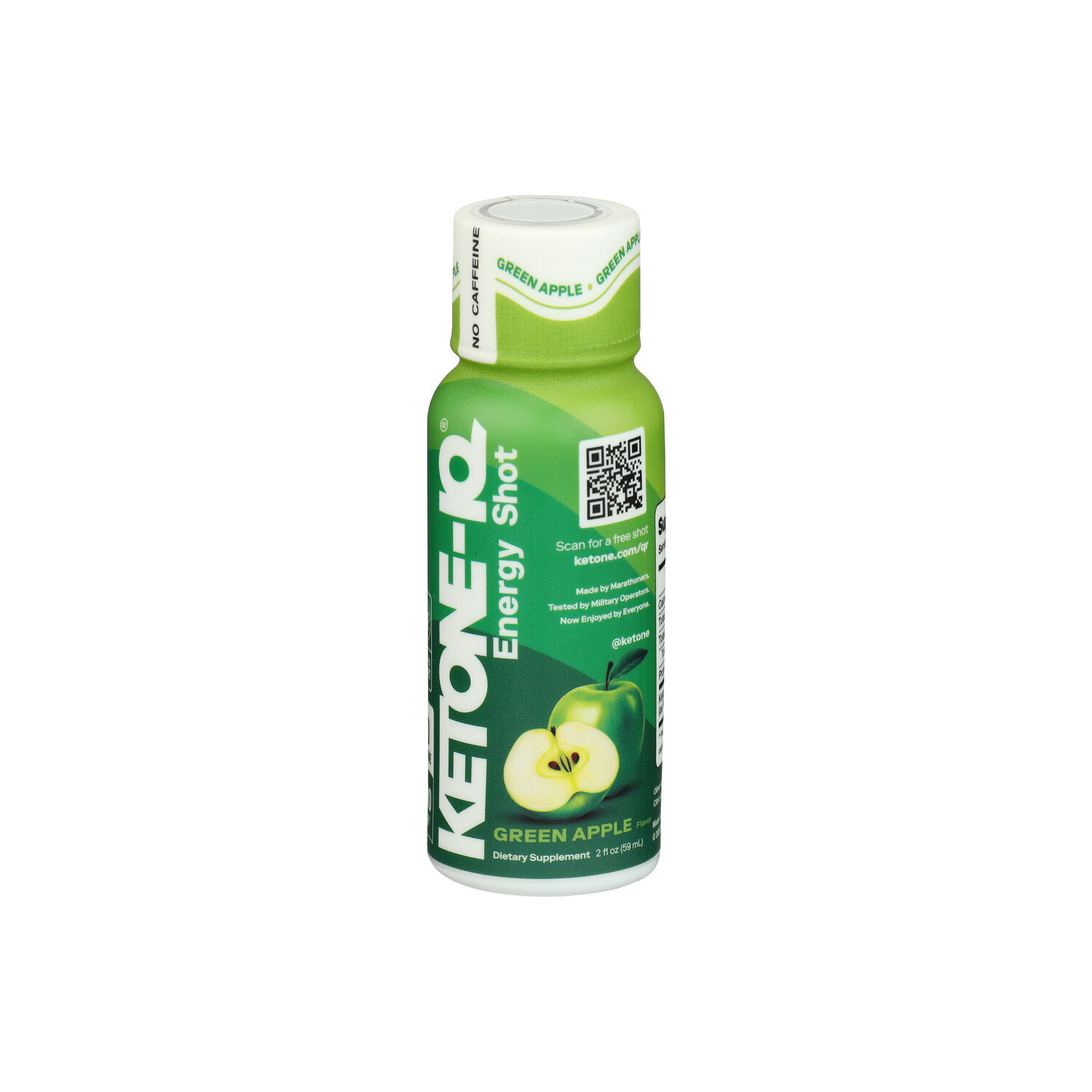 KETONE-IQ Green Apple No Caffeine Energy Shot - 2 Fluid Ounce Image 1 of 2