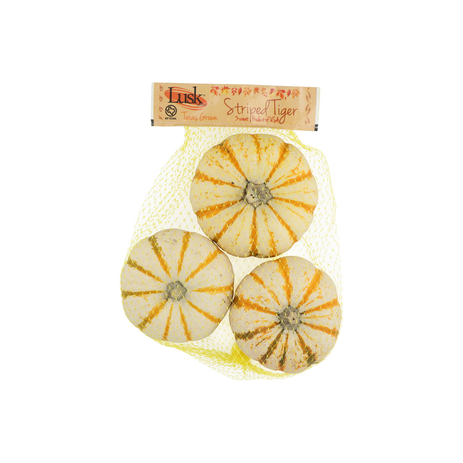 Mini Tiger Stripe Pumpkin - 3 Count Image 1 of 2