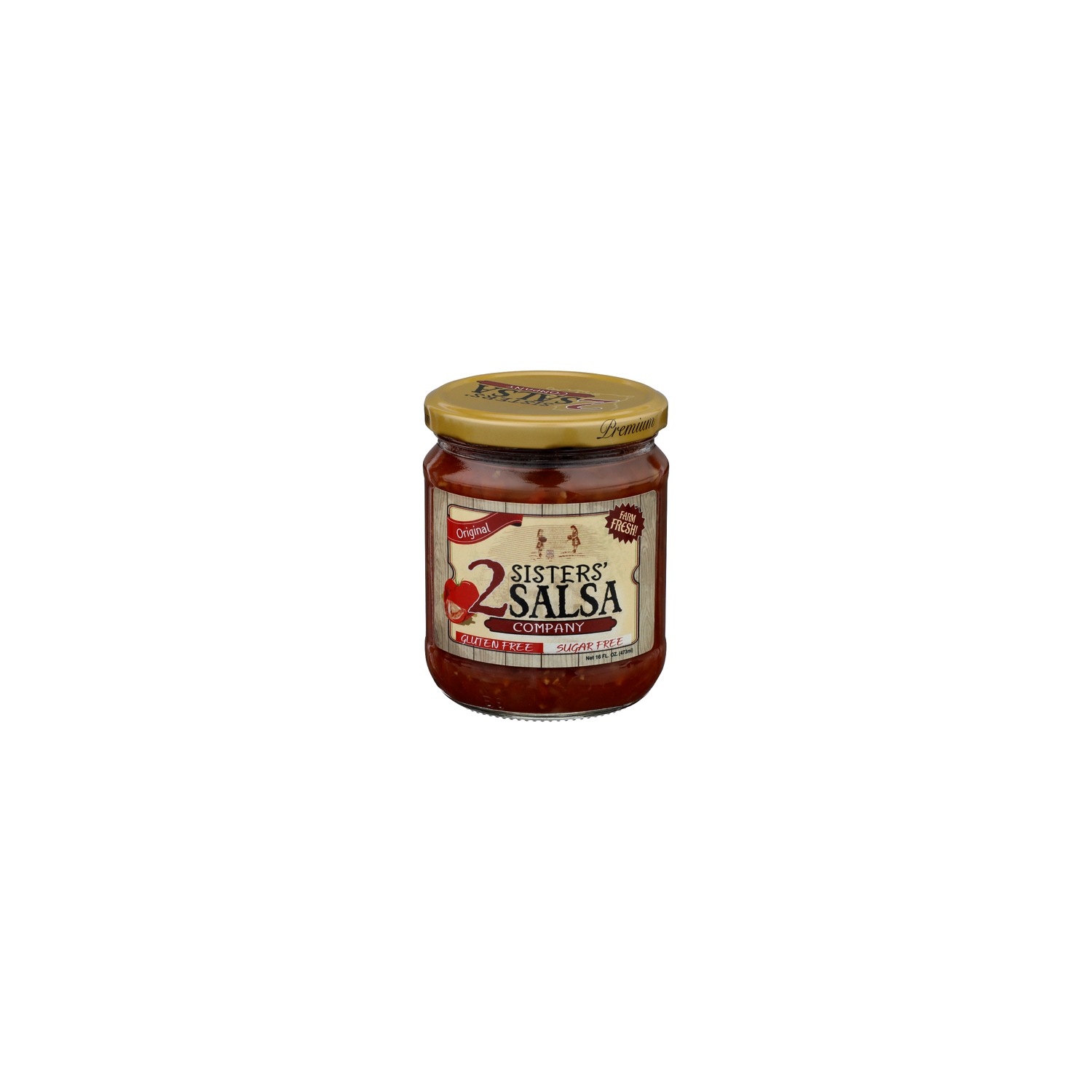 2 Sisters' Salsa Company Original - 16 Fluid Ounce Image 1 of 4