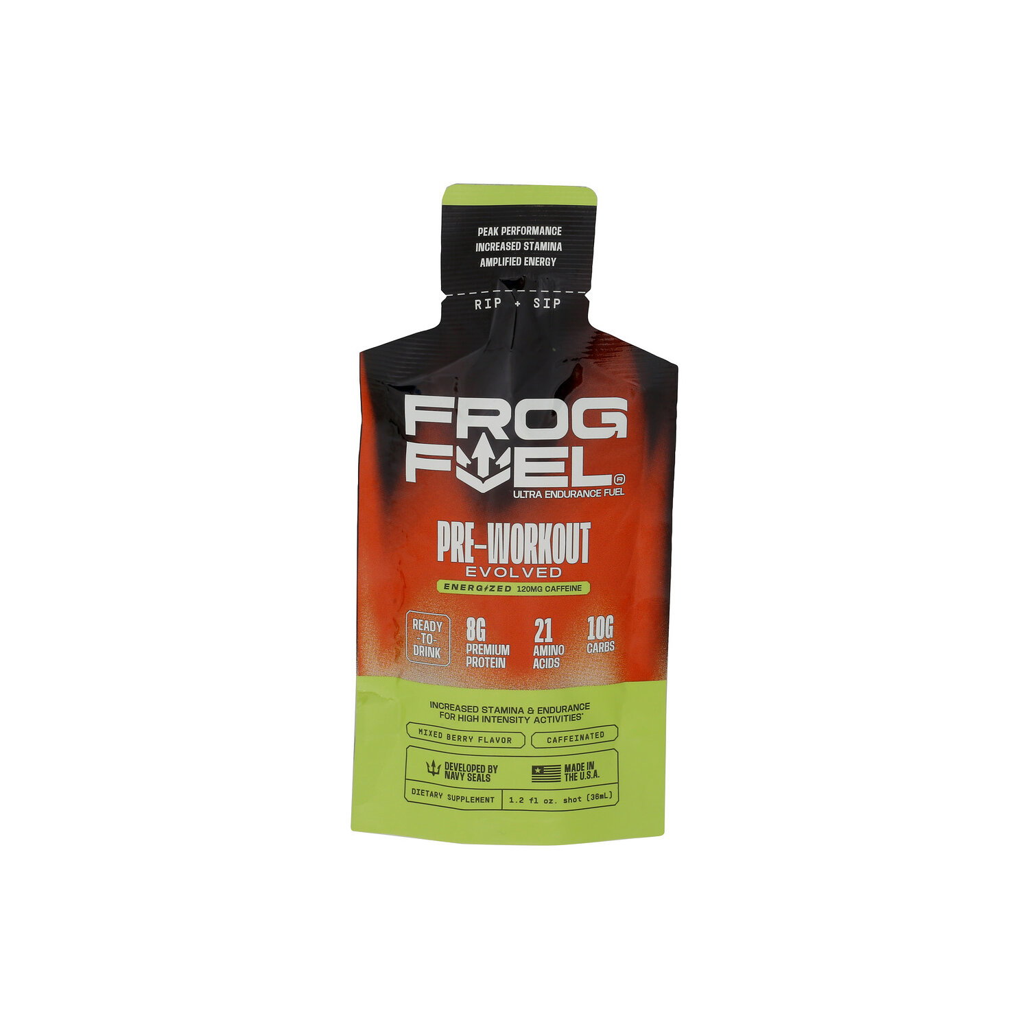 Frog Fuel Pre-Workout Mixed Berry Protein Power Shot - 1.2 Fluid Ounce Image 1 of 2