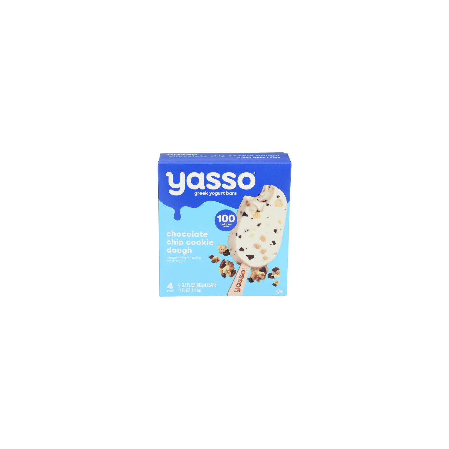 Yasso Chocolate Chip Cookie Dough Bars Frozen Greek Yogurt, Bars