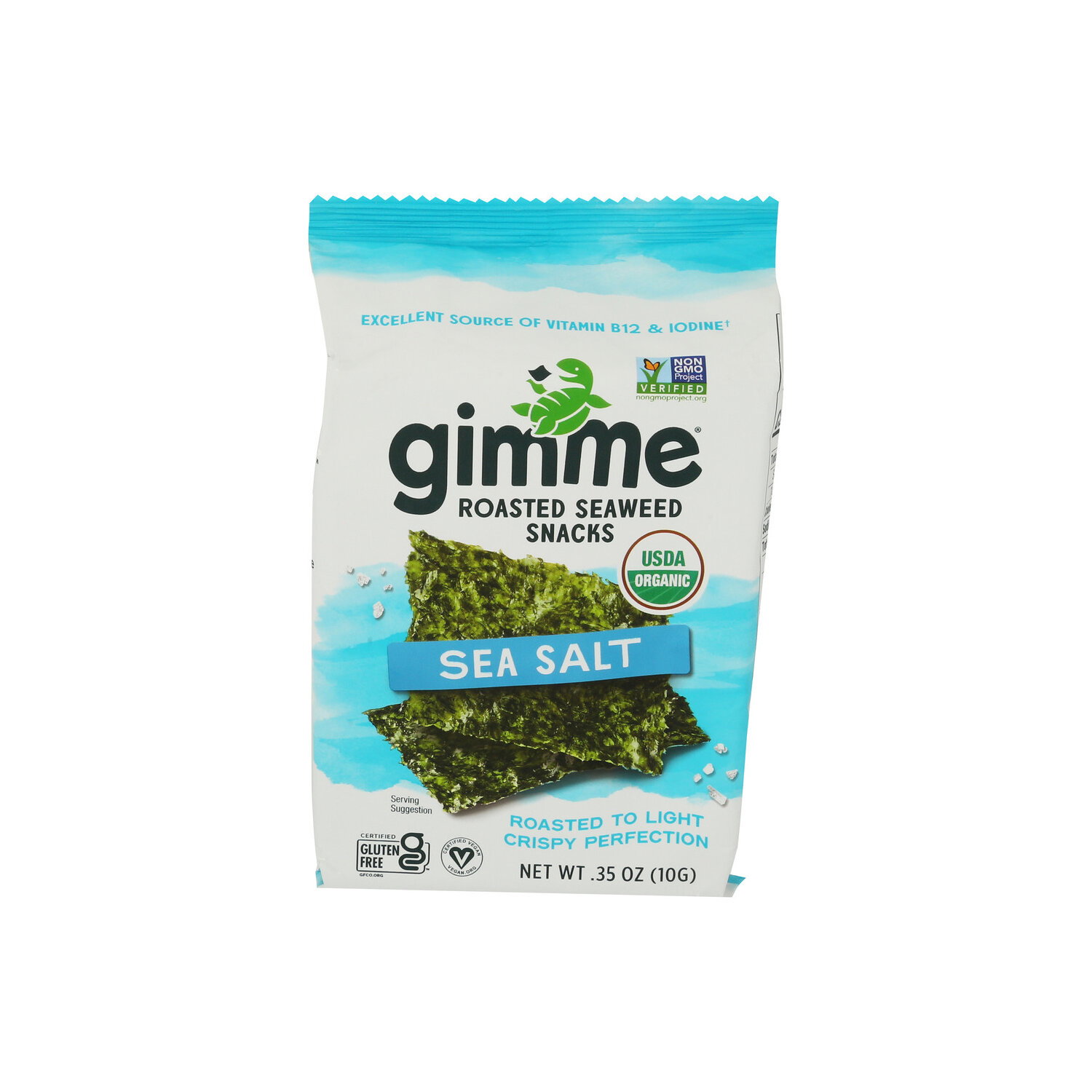 Gimme Organic Sea Salt Roasted Seaweed Snacks - 0.35 Ounce Image 1 of 4
