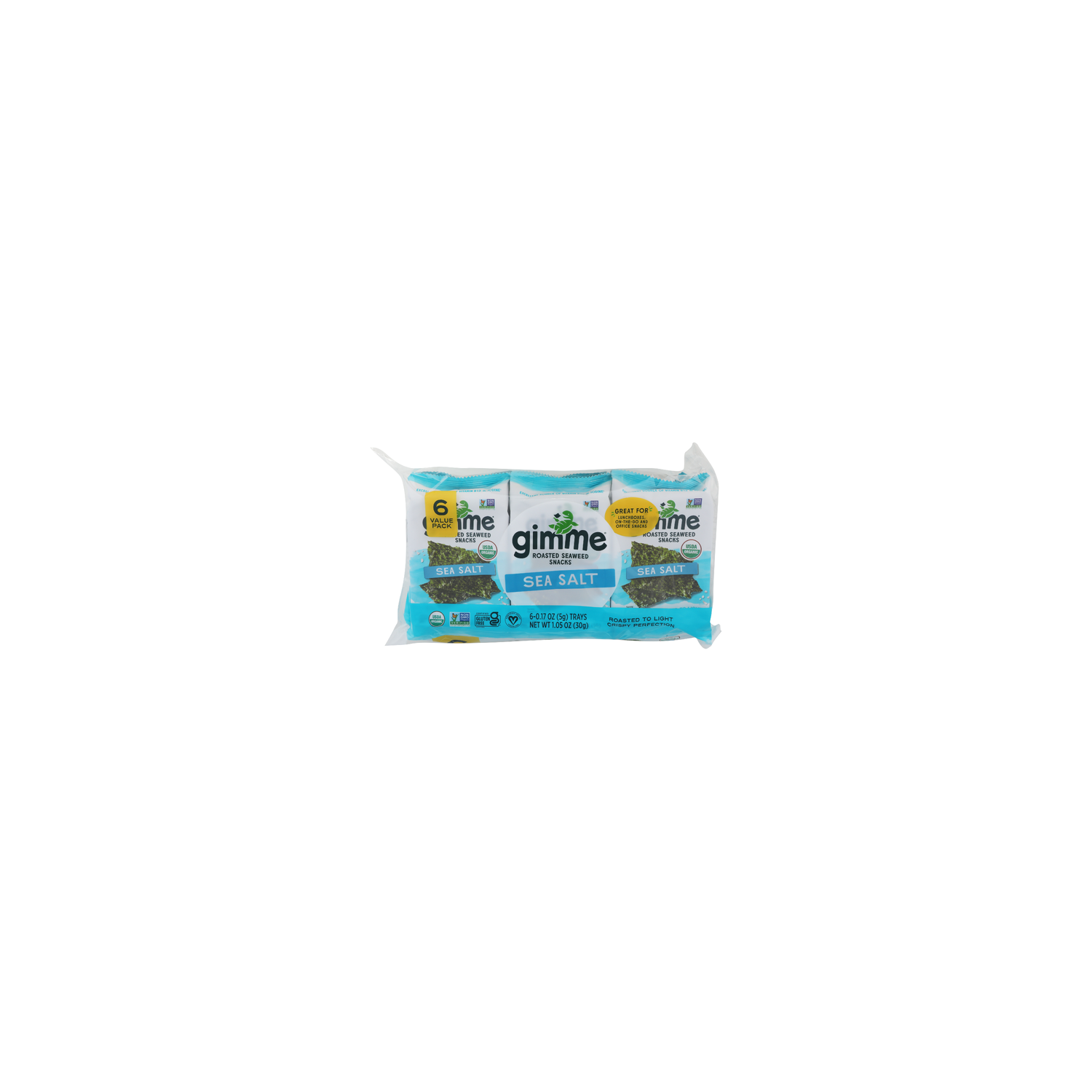 Gimme Organic Roasted Seaweed Snacks - 0.17 Ounce - 6 Count Image 1 of 3