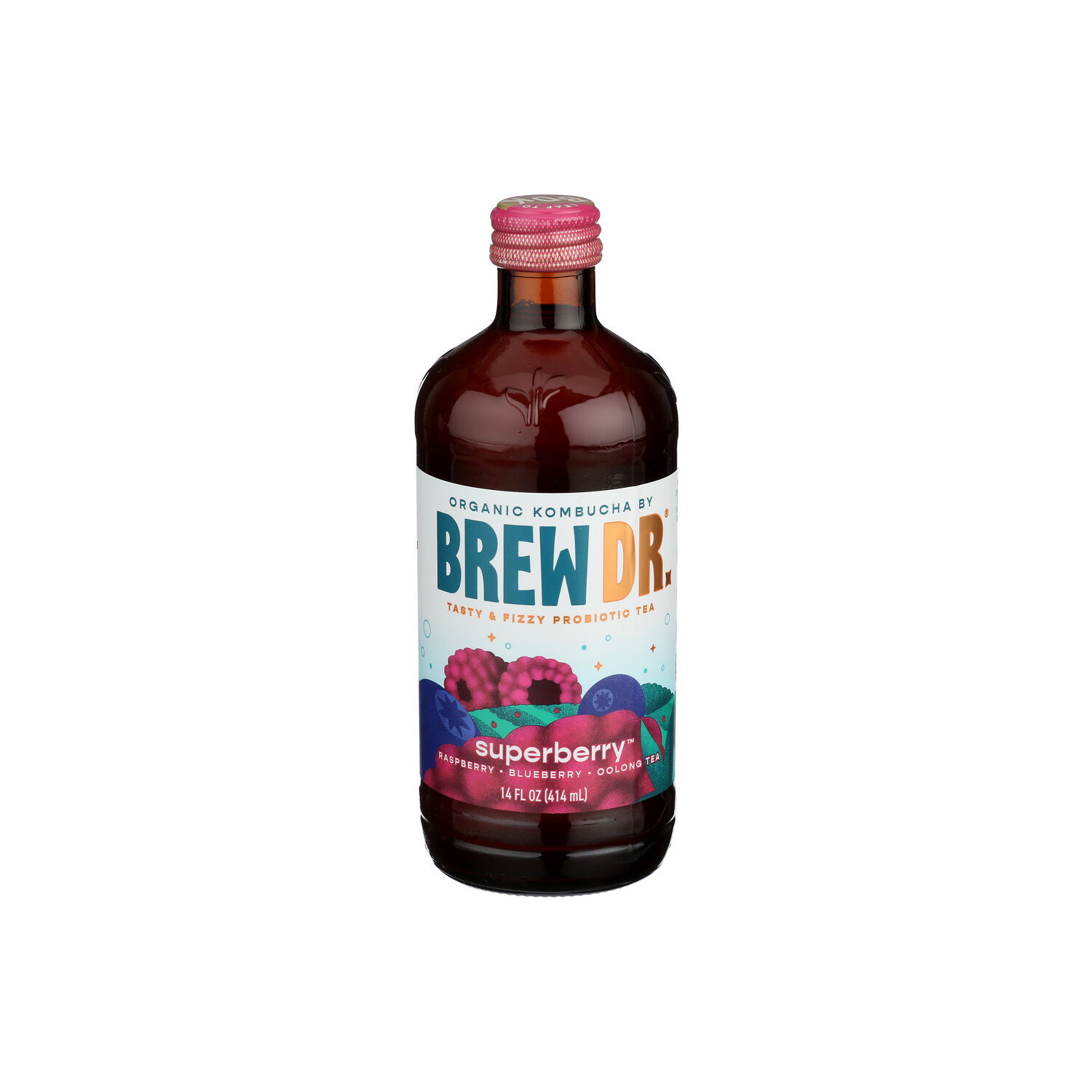 Brew DR. Kombucha Superberry Tea - 14 Fluid Ounce Image 1 of 4