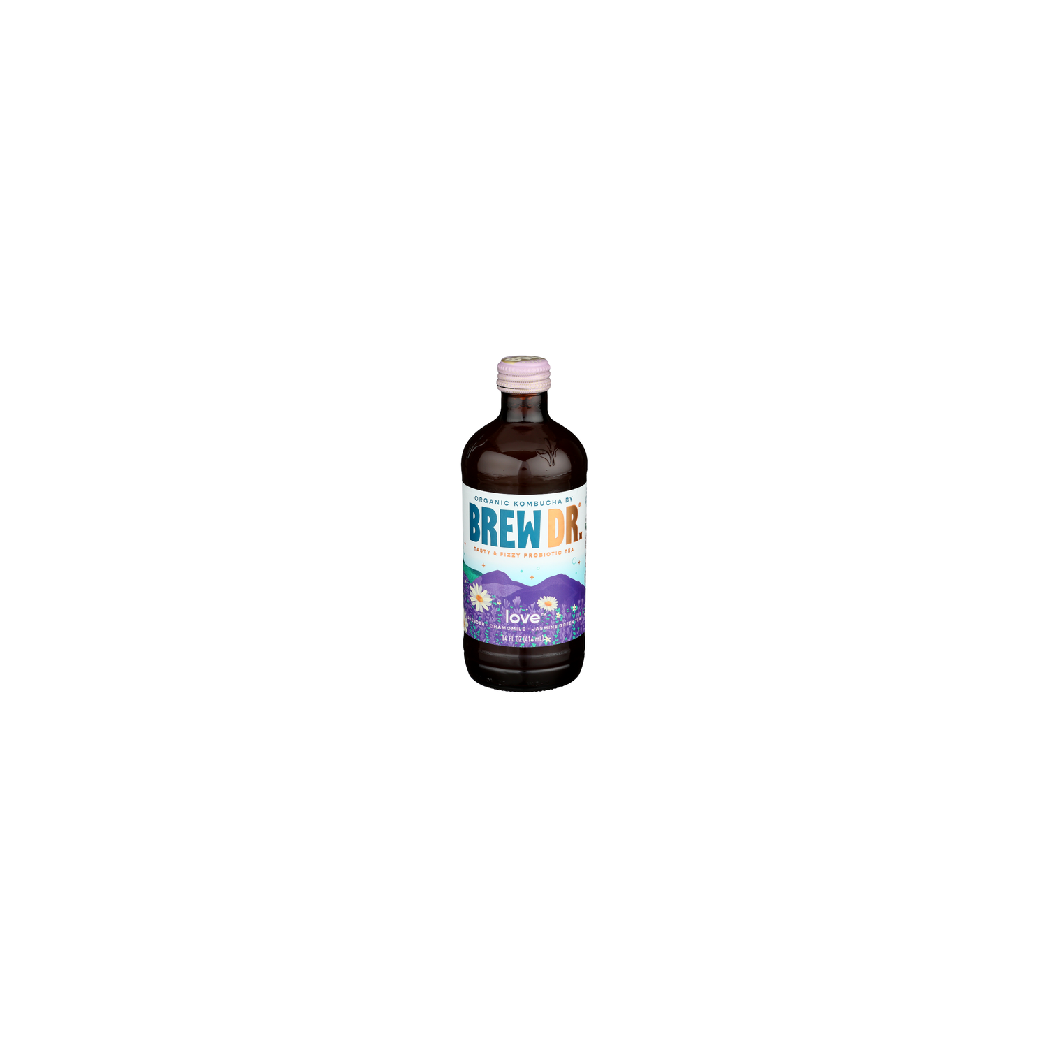 Brew DR. Kombucha Lavender Sparkling Love Wins - 14 Fluid Ounce Image 1 of 4