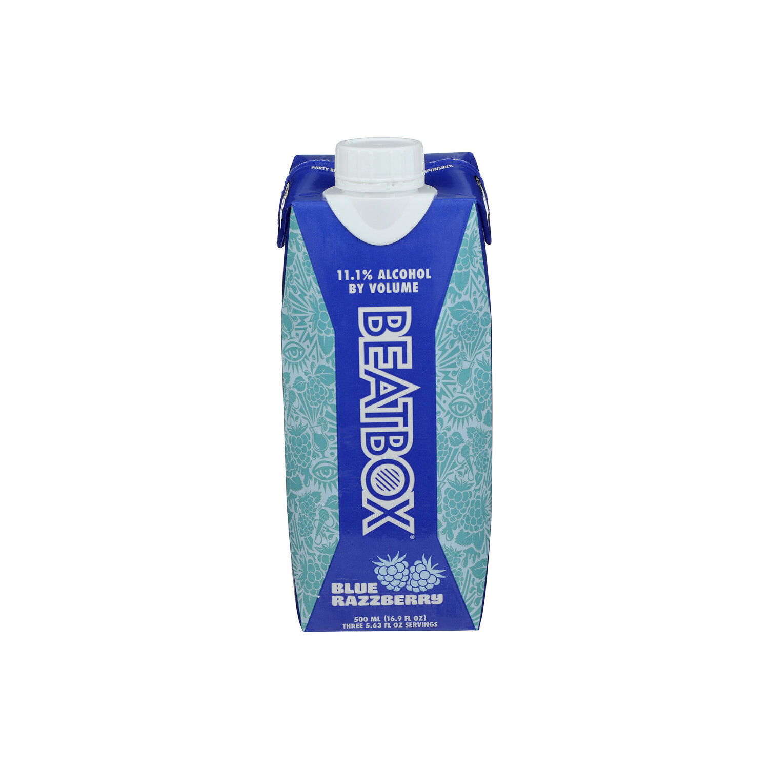 Beatbox Beverages Blue Razzberry Party Punch, 11.1% Abv - 500 ml