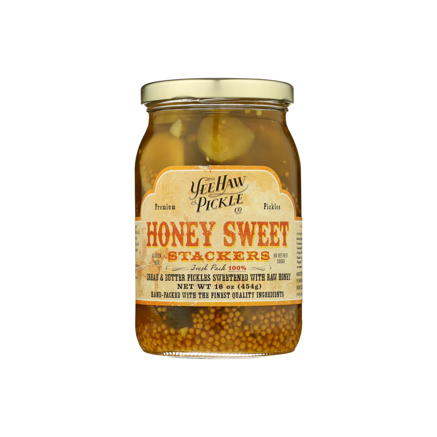 Yee Haw Pickle CO. Hny Swt Stckrs - 16 Ounce Image 1 of 2