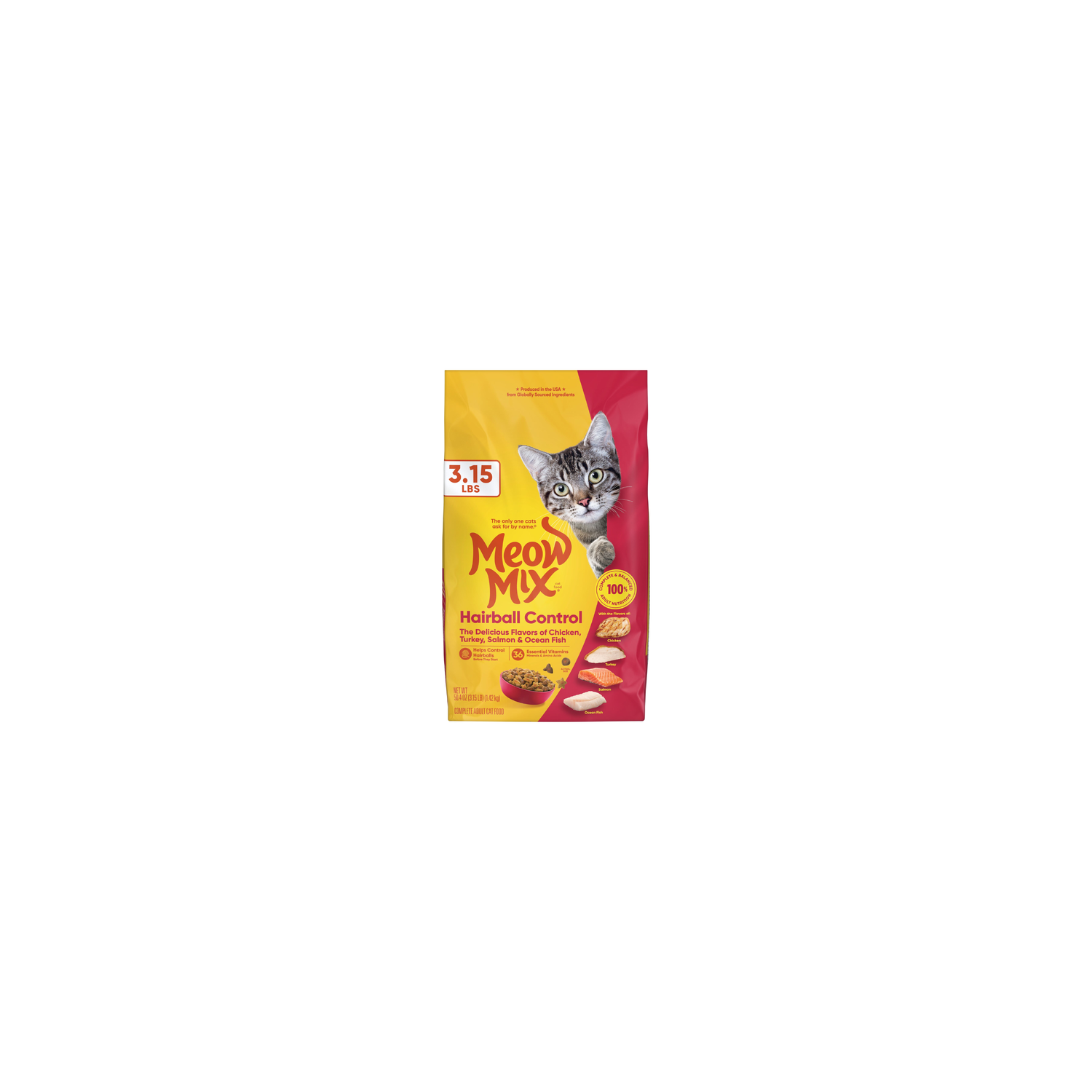 Meow Mix Hairball Control Cat Food - 50.4 Ounce Image 1 of 5