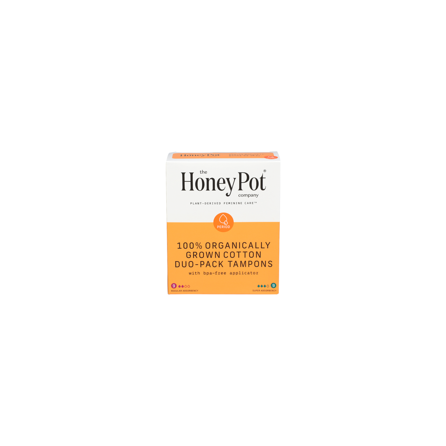 The Honey Pot Company Duo Pack Organic Cotton Bpa Free Applicator Tampon - 1 Each Image 1 of 3