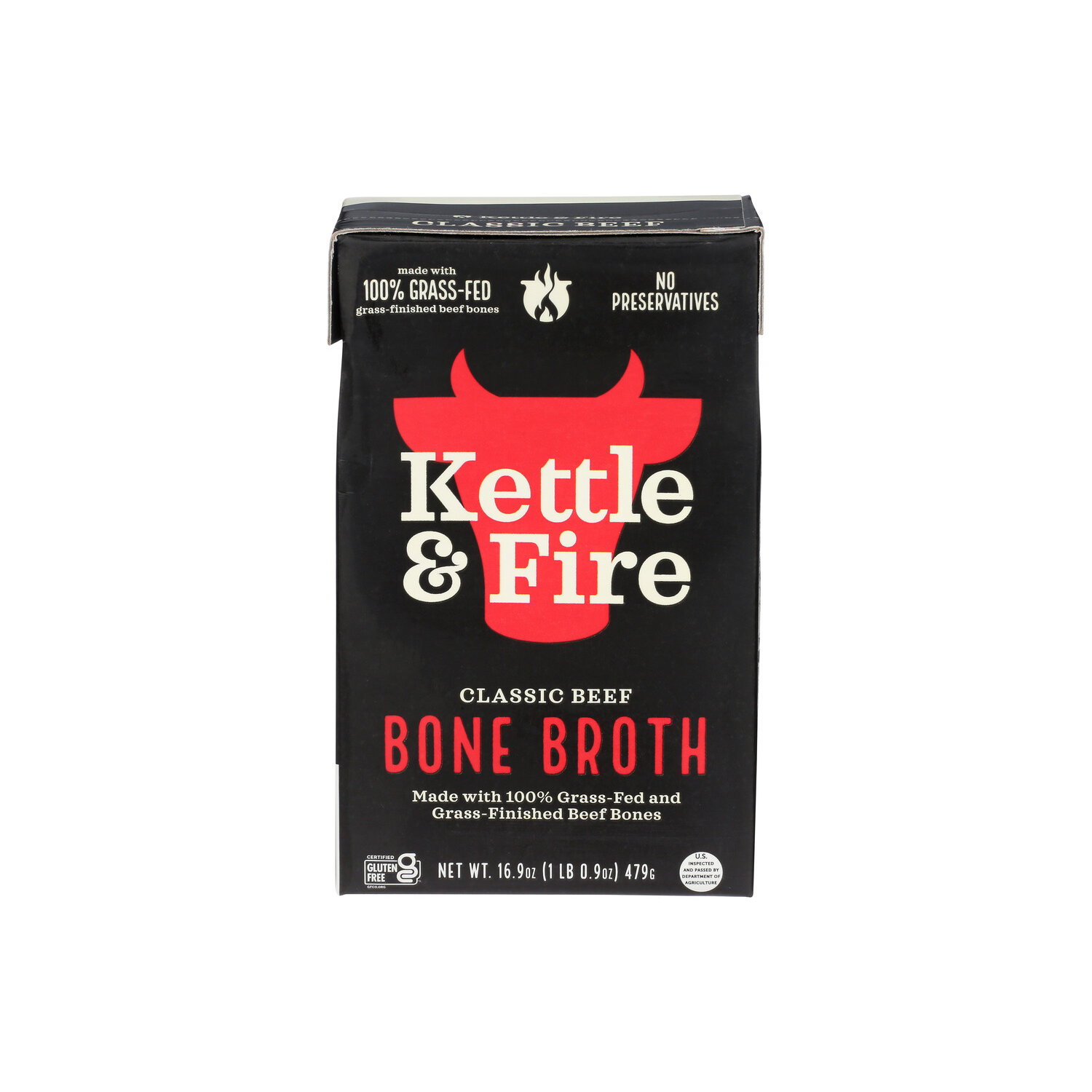 KETTLE & FIRE Bone Broth Classic Beef - 16.9 Ounce Image 1 of 4