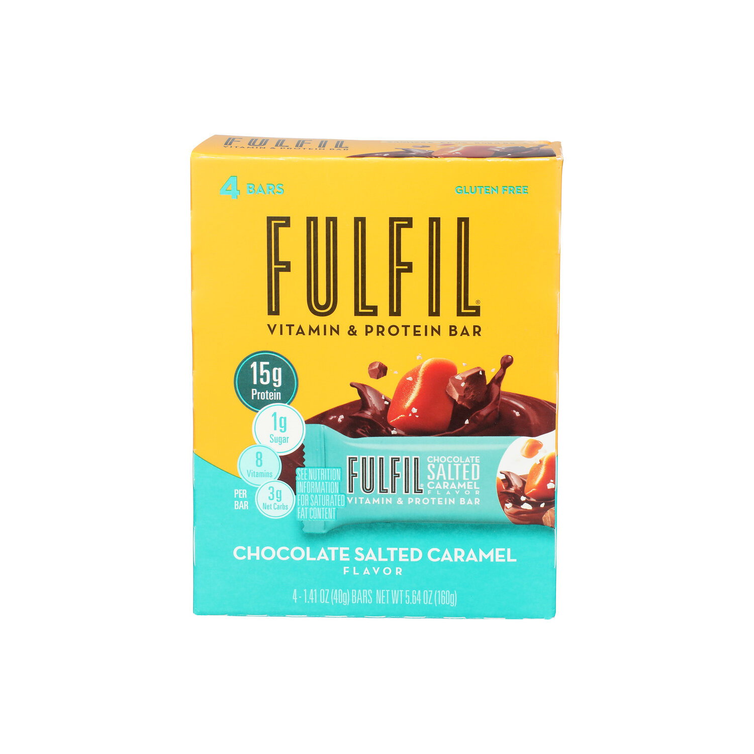 Fulfil Chocolate Salted Caramel Flavor Vitamin & Protein Bar - 1.41 Ounce - 4 Count Image 1 of 3