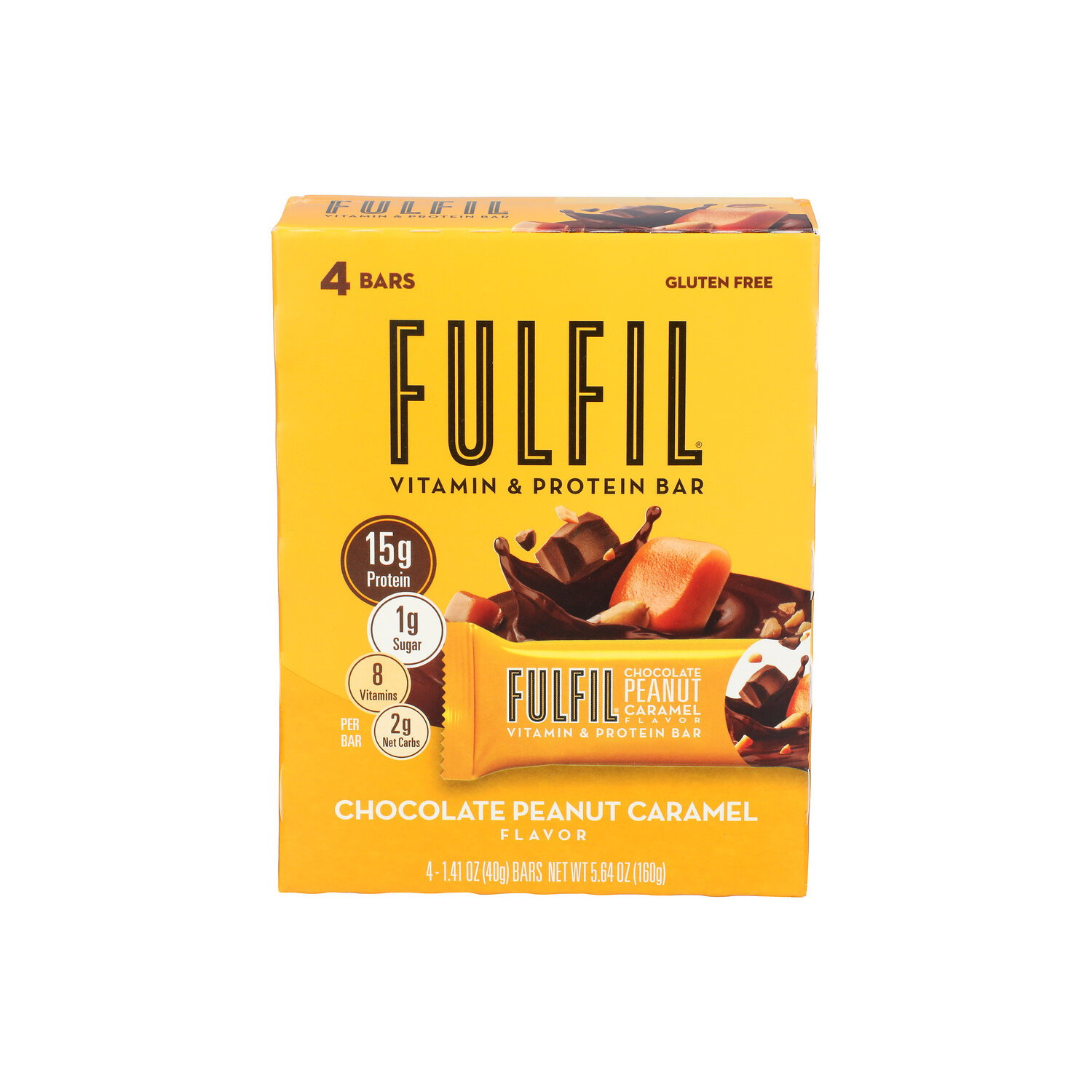 Fulfil Chocolate Peanut Caramel Flavor Vitamin & Protein Bar - 1.41 Ounce - 4 Count Image 1 of 3