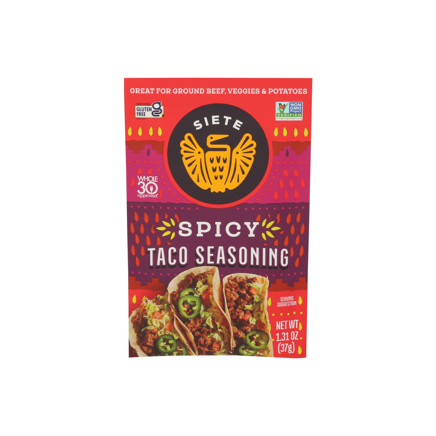 Siete Spicy Taco Seasoning - 1.31 Ounce Image 1 of 4