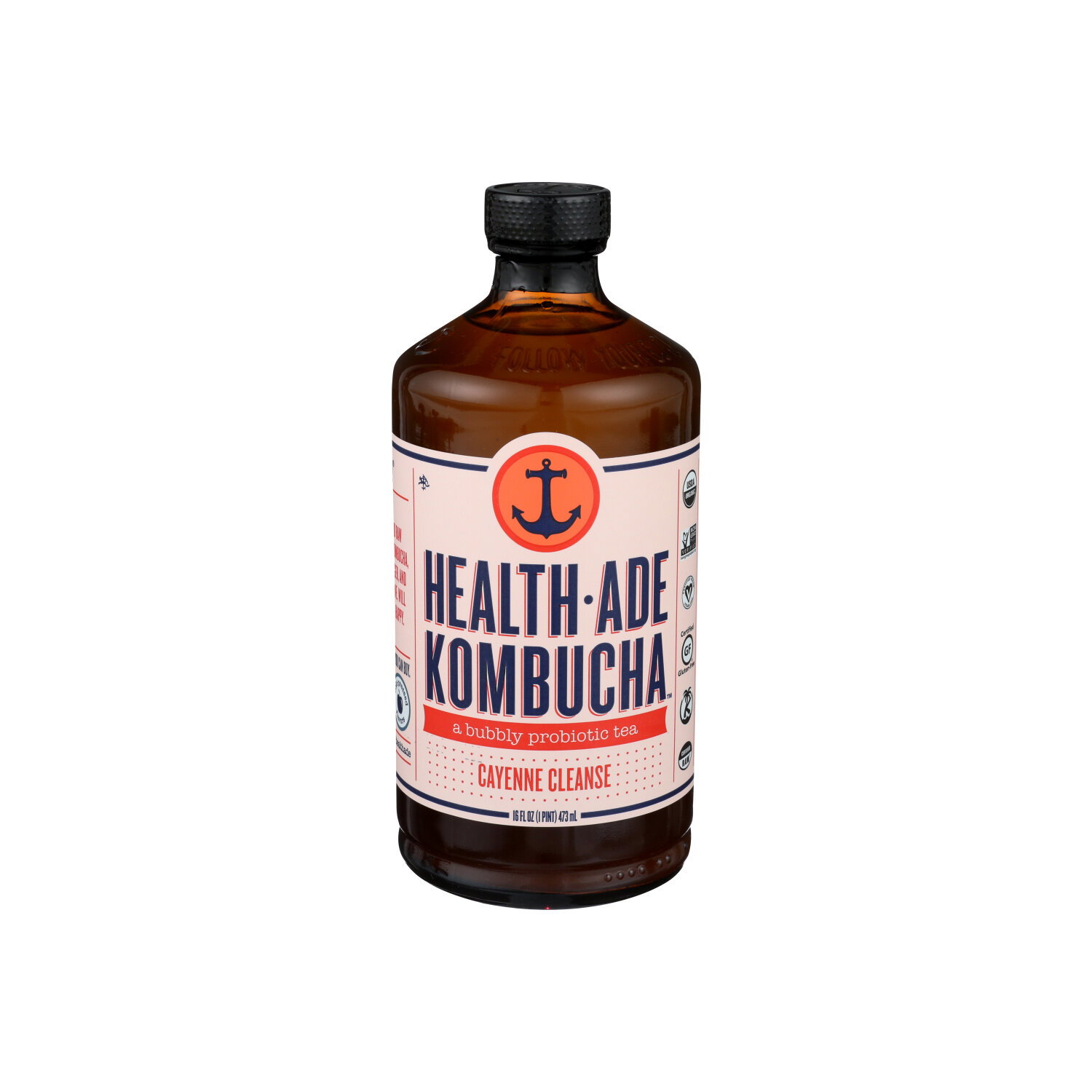 食品 KONBUCHA CLEANSE Health-Ade Cayenne Cleanse Kombucha, 16 fl oz - Ralphs