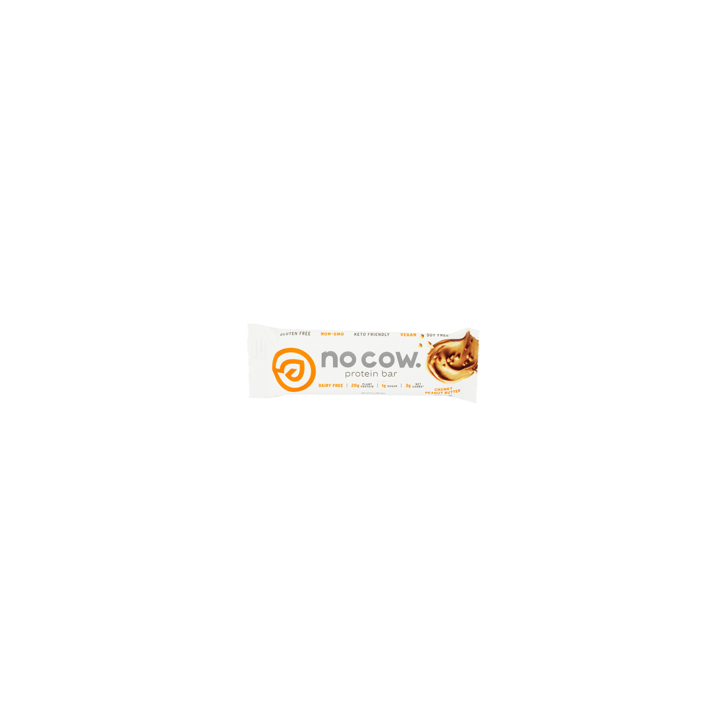 No Cow Chunky Peanut Butter Vegan Protein Bar - 2.12 Ounce Image 1 of 4