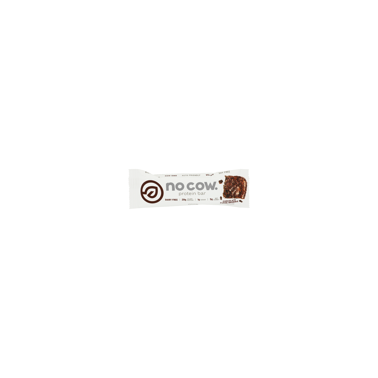 No Cow Chocolate Fudge Brownie Vegan Protein Bar - 2.12 Ounce Image 1 of 4
