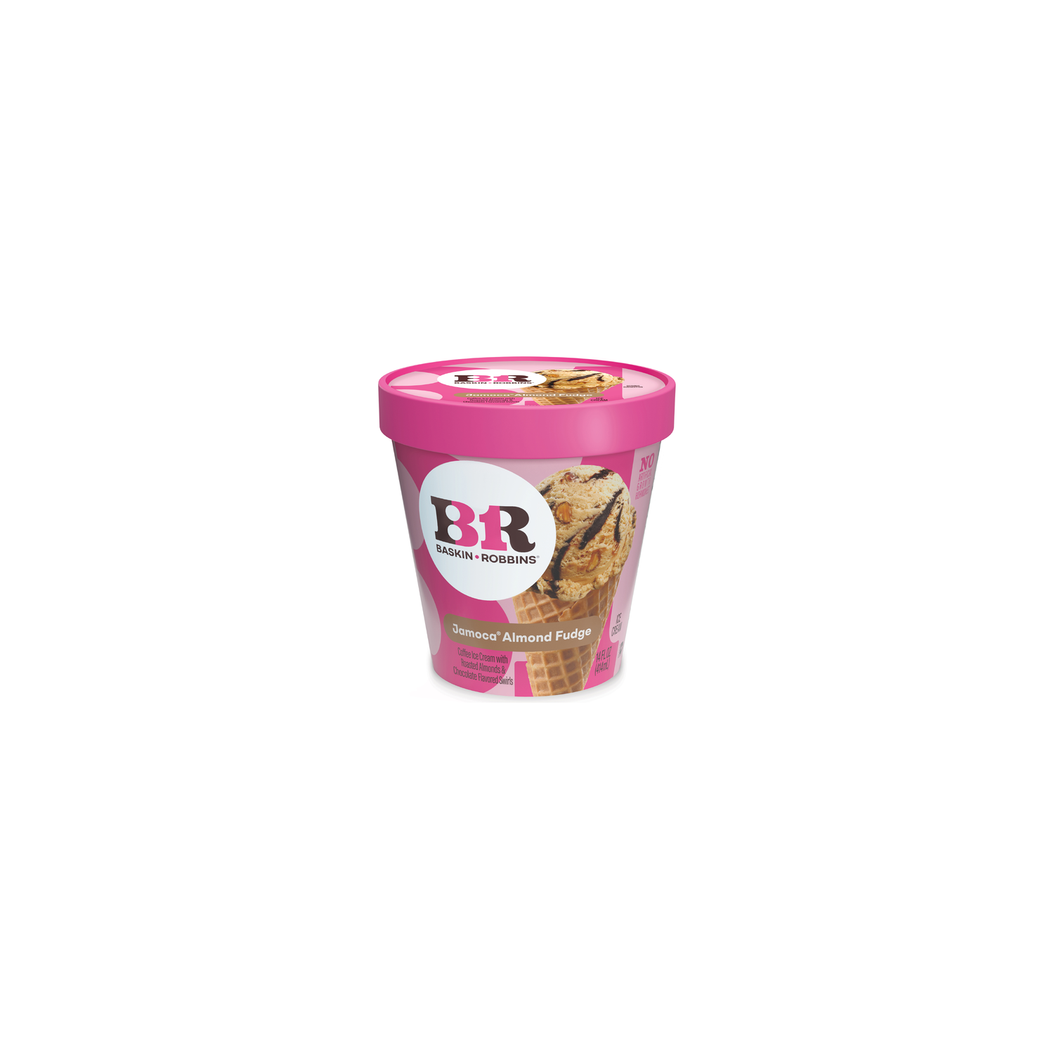 Baskin Robbins Frozen Jamoca Almond Fudge Ice Cream - 14 Fluid Ounce Image 1 of 4