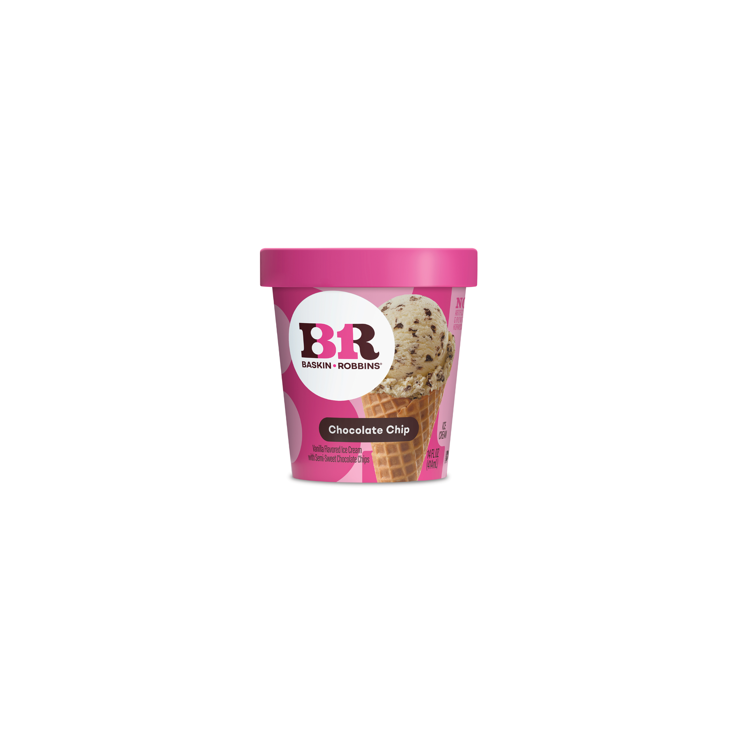 Baskin Robbins Frozen Chocolate Chip Ice Cream - 14 Fluid Ounce Image 1 of 4