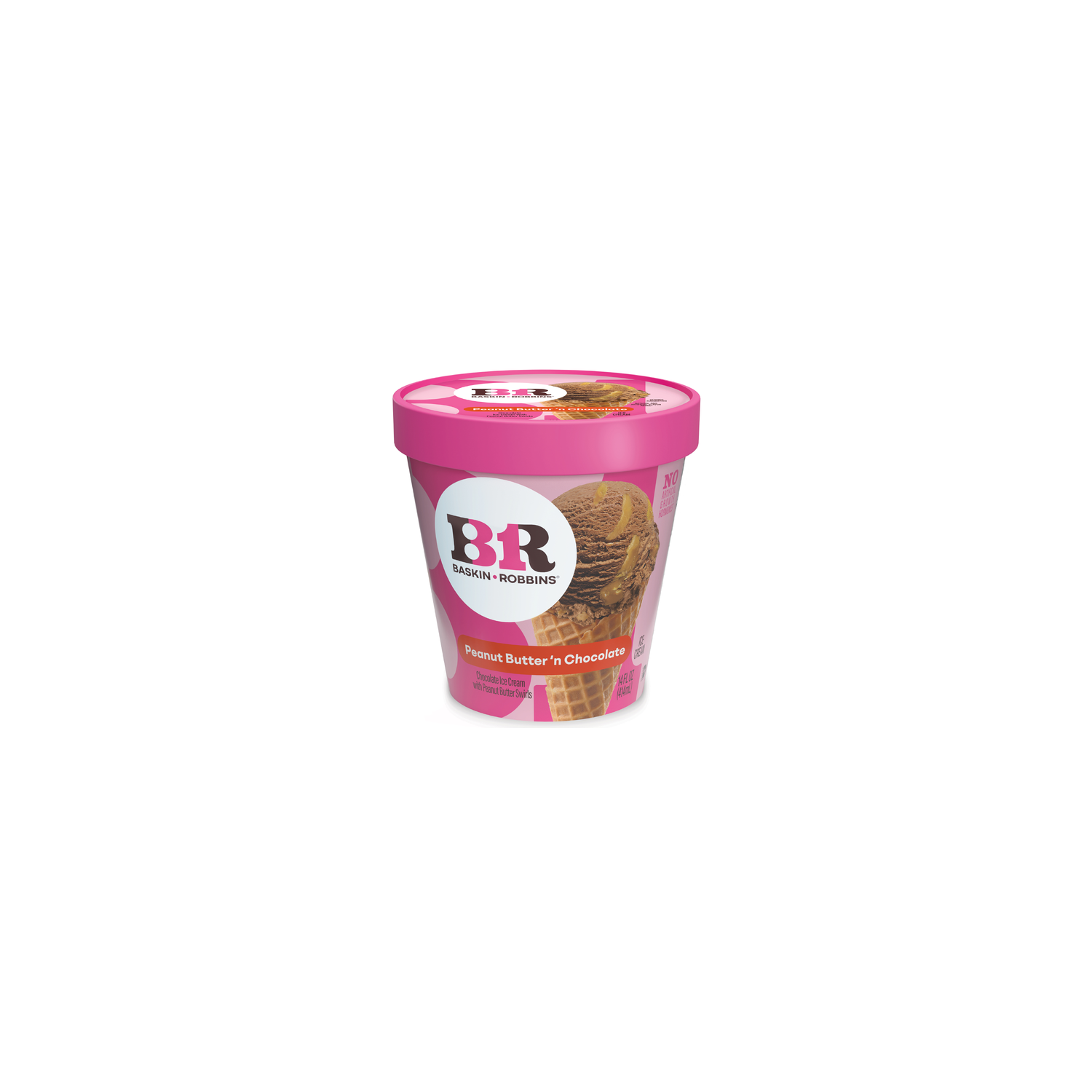 Baskin Robbins Peanut Butter N' Chocolate Ice Cream - 14 Fluid Ounce Image 1 of 3