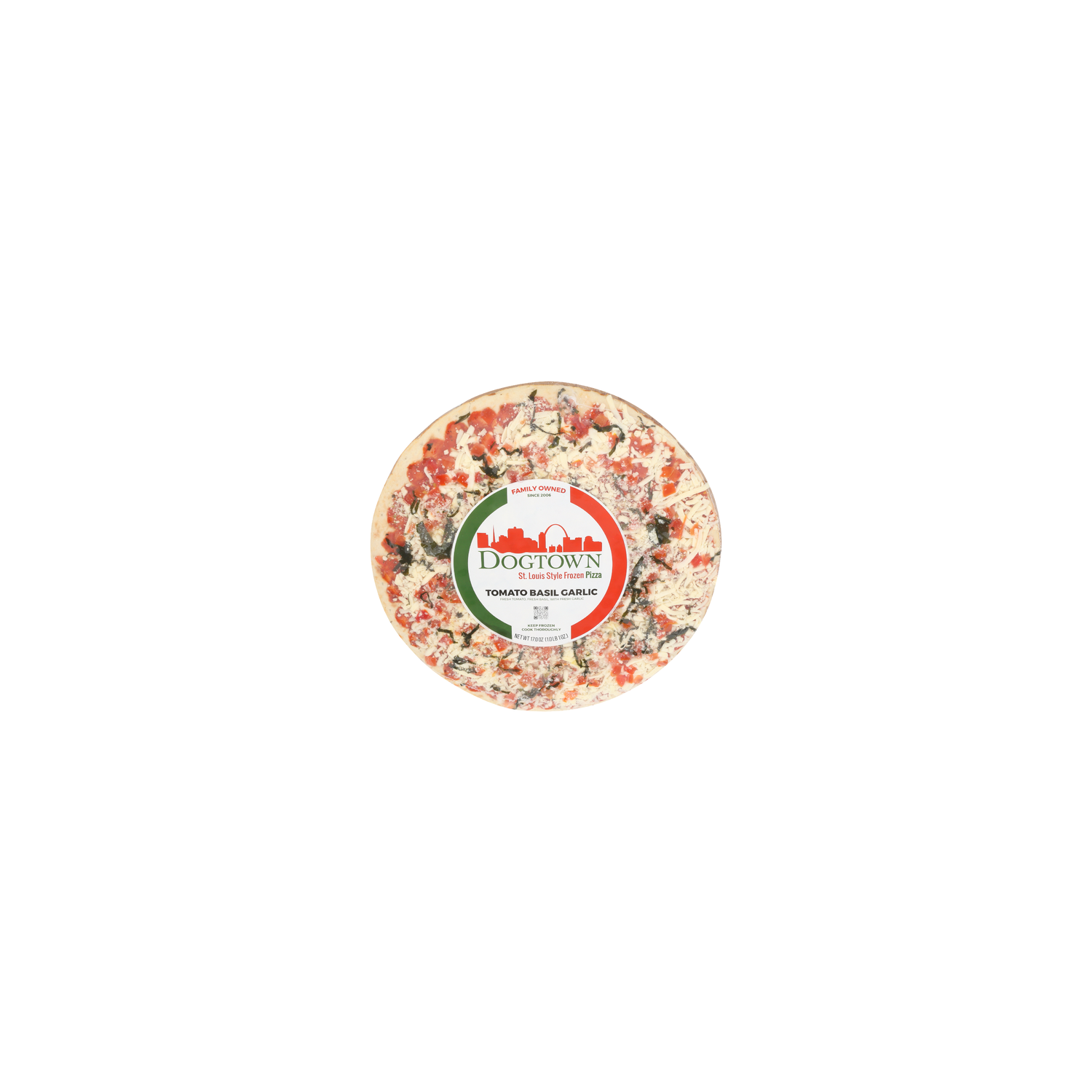 Dogtown Pizza Tomato Basil Garlic Frozen Pizza - 17 Ounce Image 1 of 4