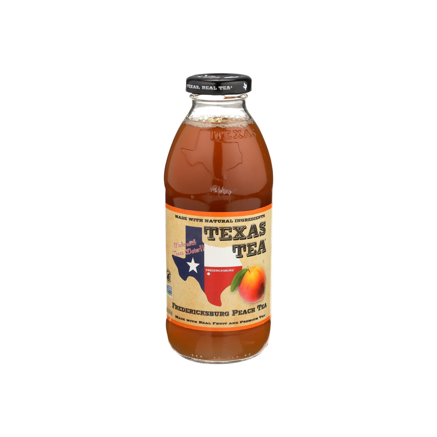 Texas Tea Fredericksburg Peach Tea - 16 Fluid Ounce Image 1 of 4
