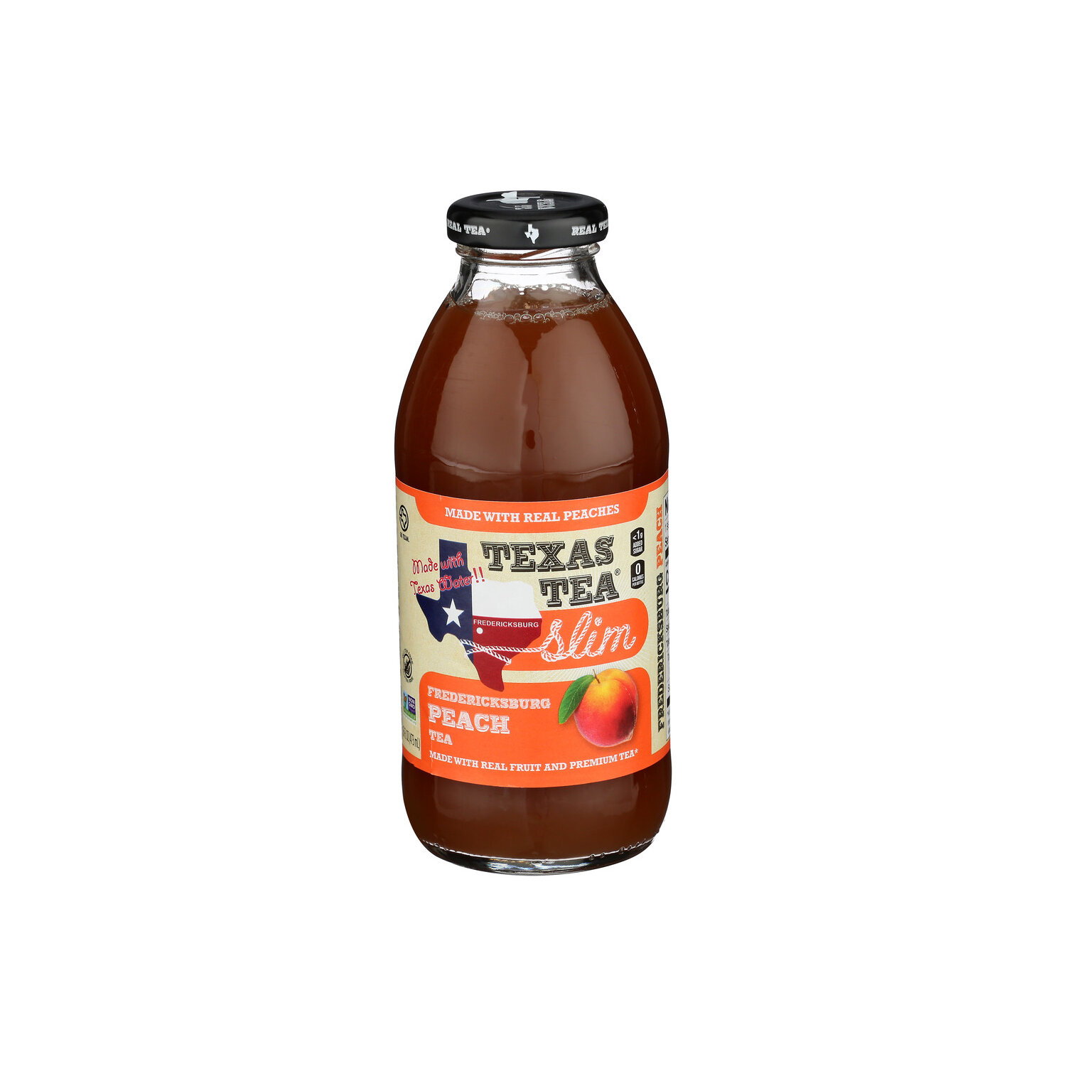 Texas Tea Fredericksburg Peach Slim Rtd - 16 Fluid Ounce Image 1 of 4